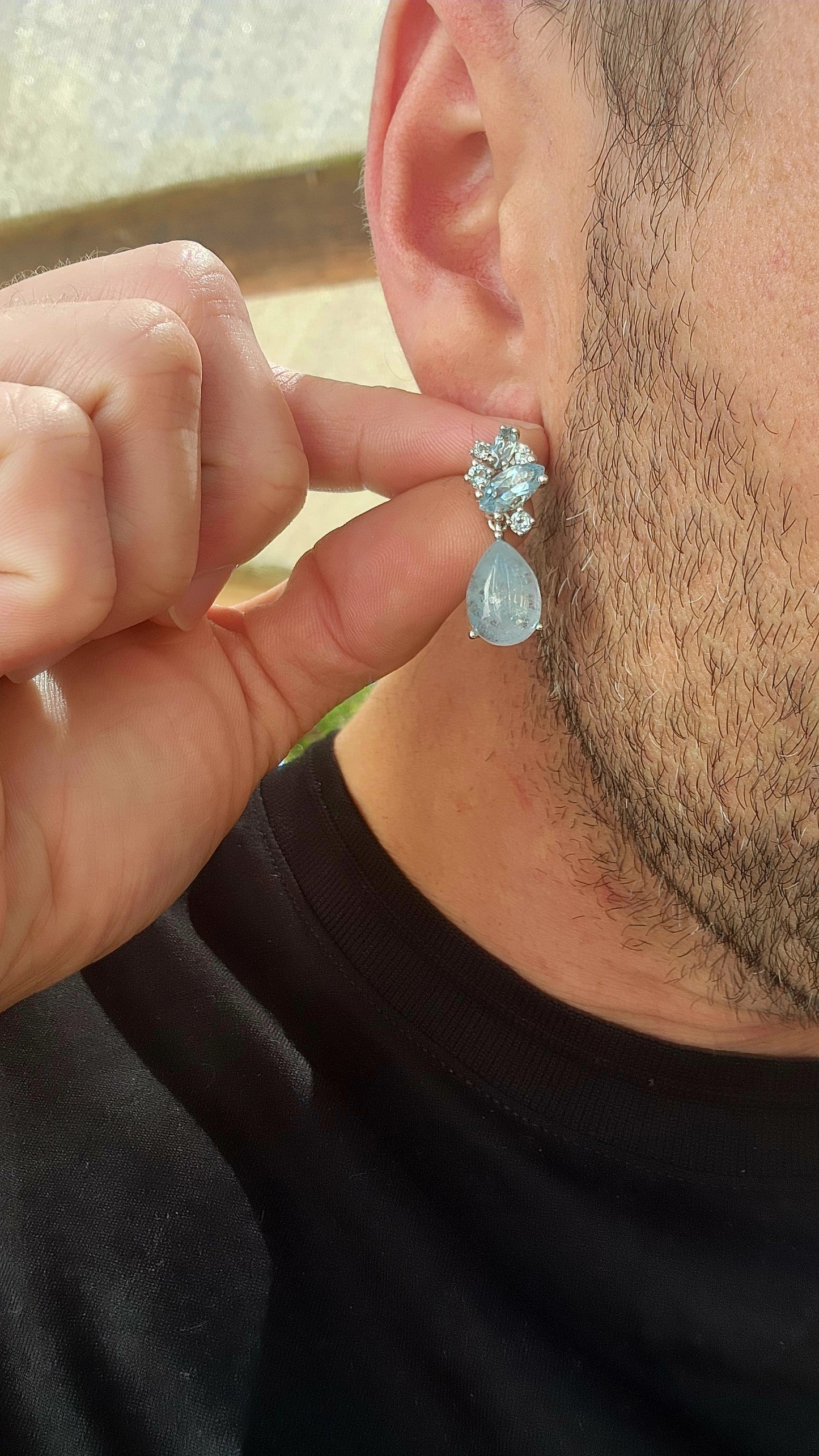 These sterling silver earrings are like a waterfall of elegance.