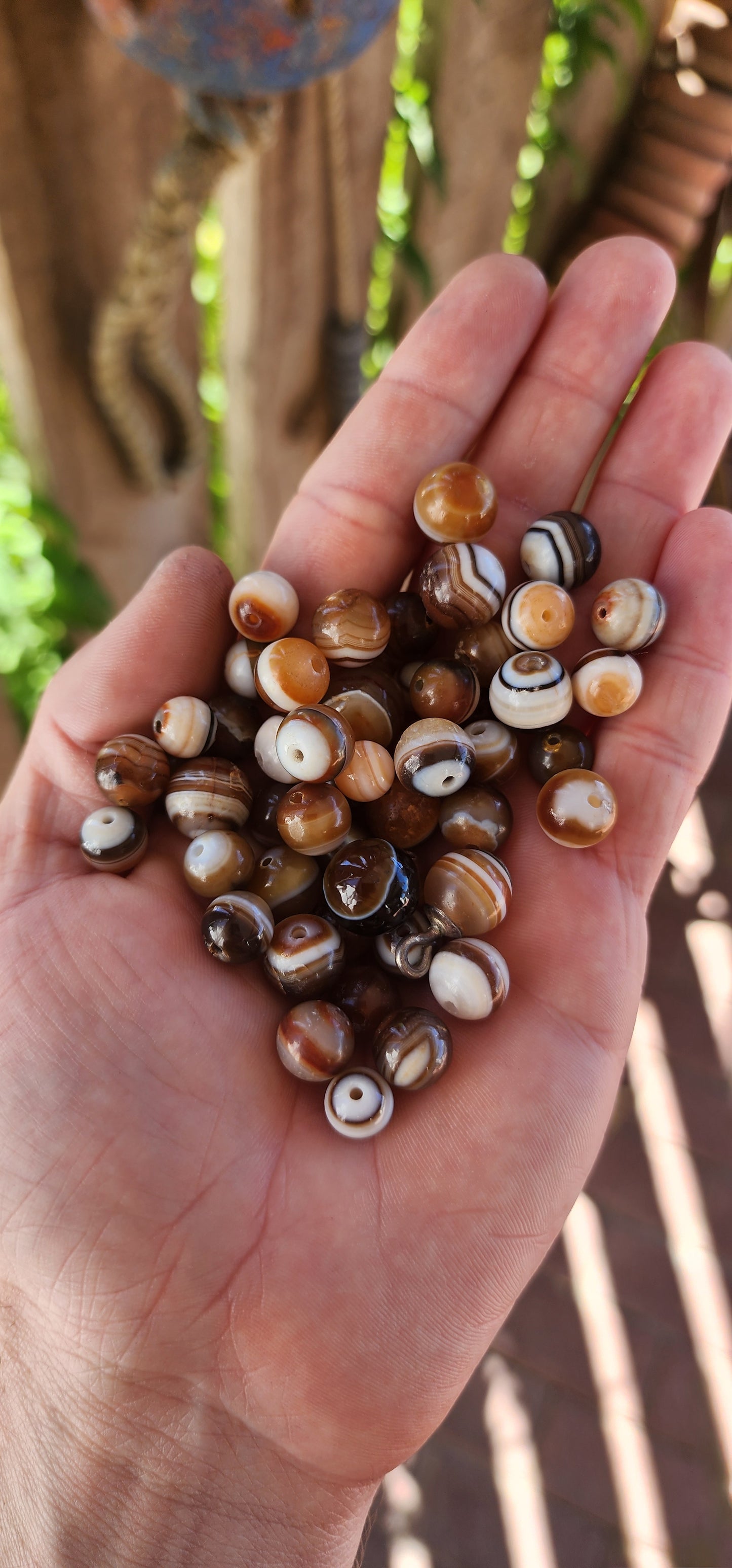 Treasures from the Earth – A Stunning Collection of Antique Victorian Banded Agate Beads!