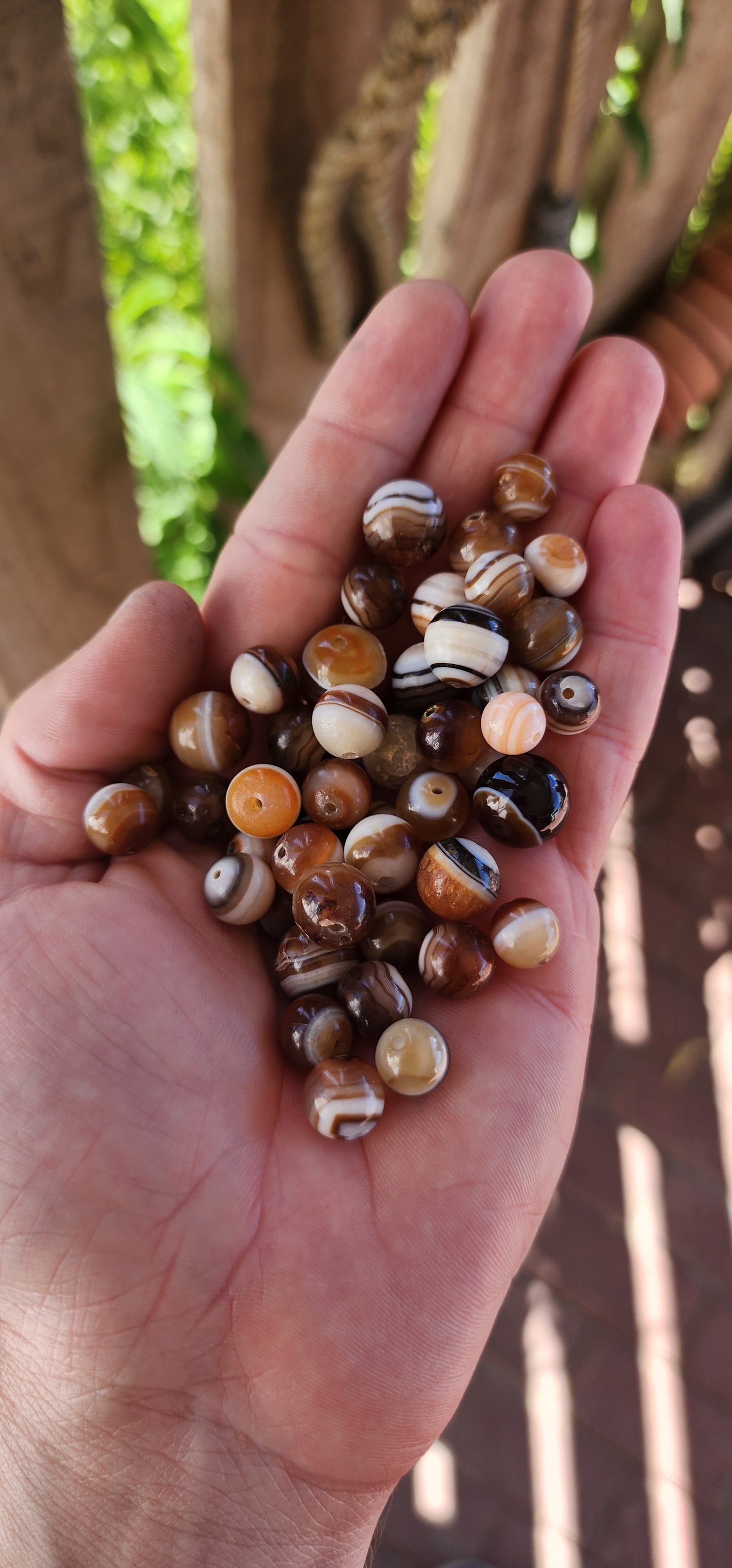 Treasures from the Earth – A Stunning Collection of Antique Victorian Banded Agate Beads!