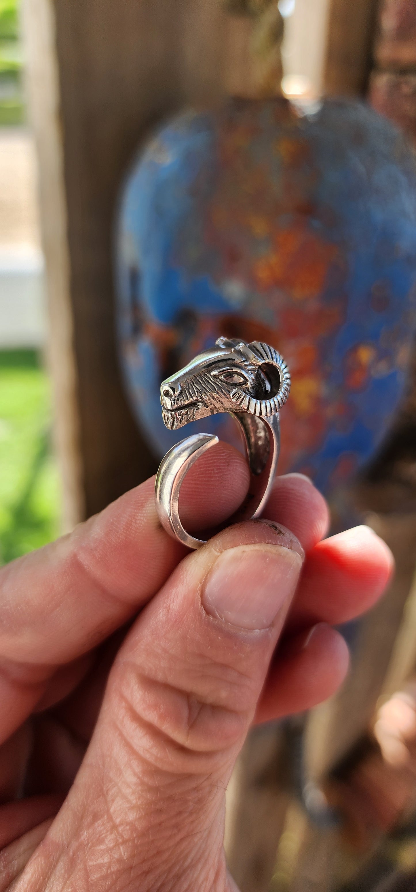 This sterling silver Greek Ram’s Head wrap ring is a bold, myth-infused, warrior-worthy masterpiece, channeling the ferocity of ancient battlefields and a dash of zodiac fire—all wrapped up in one striking design.