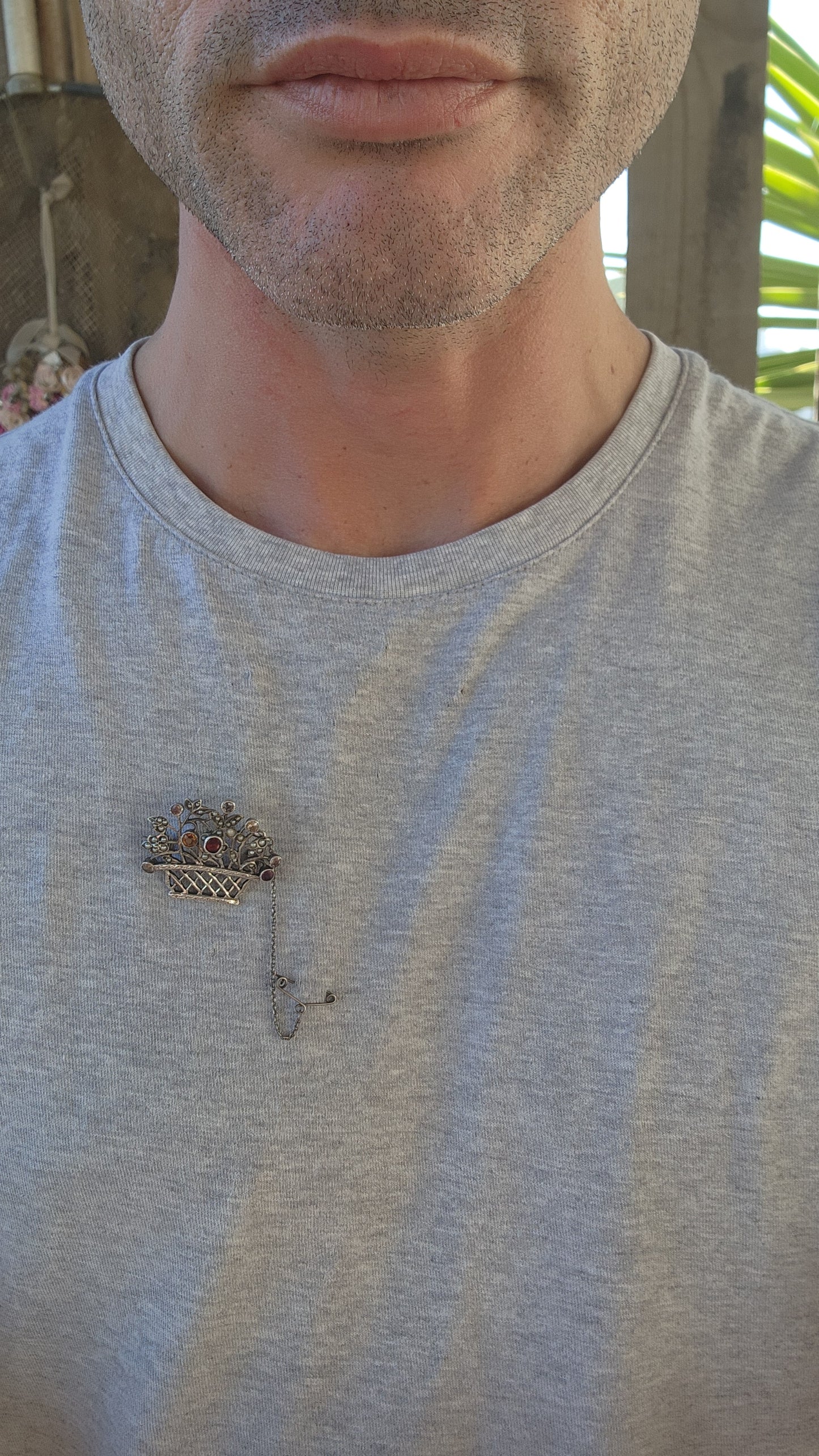 FIND!!This Antique Edwardian Giardinetti Basket Brooch is a truly remarkable and rare find!