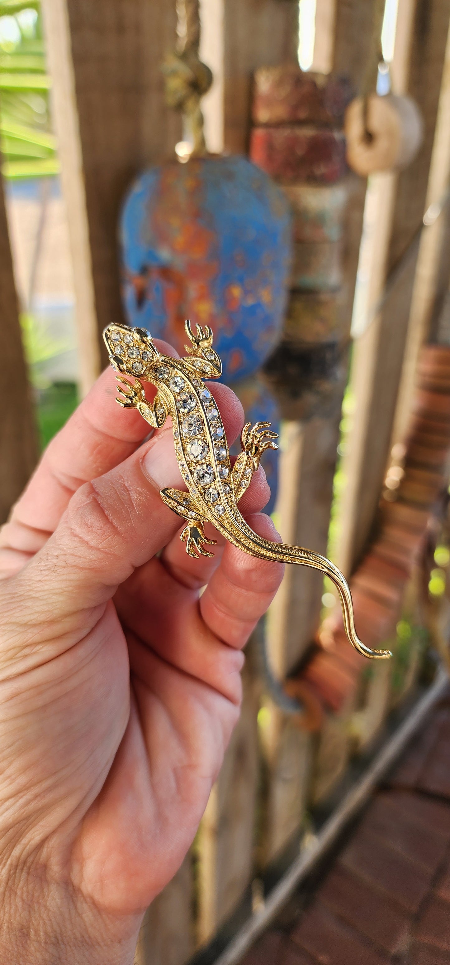 Slither into the spotlight with this dazzling vintage 1990s designer costume brooch by none other than P. Cardin, Paris — a piece that’s anything but shy.