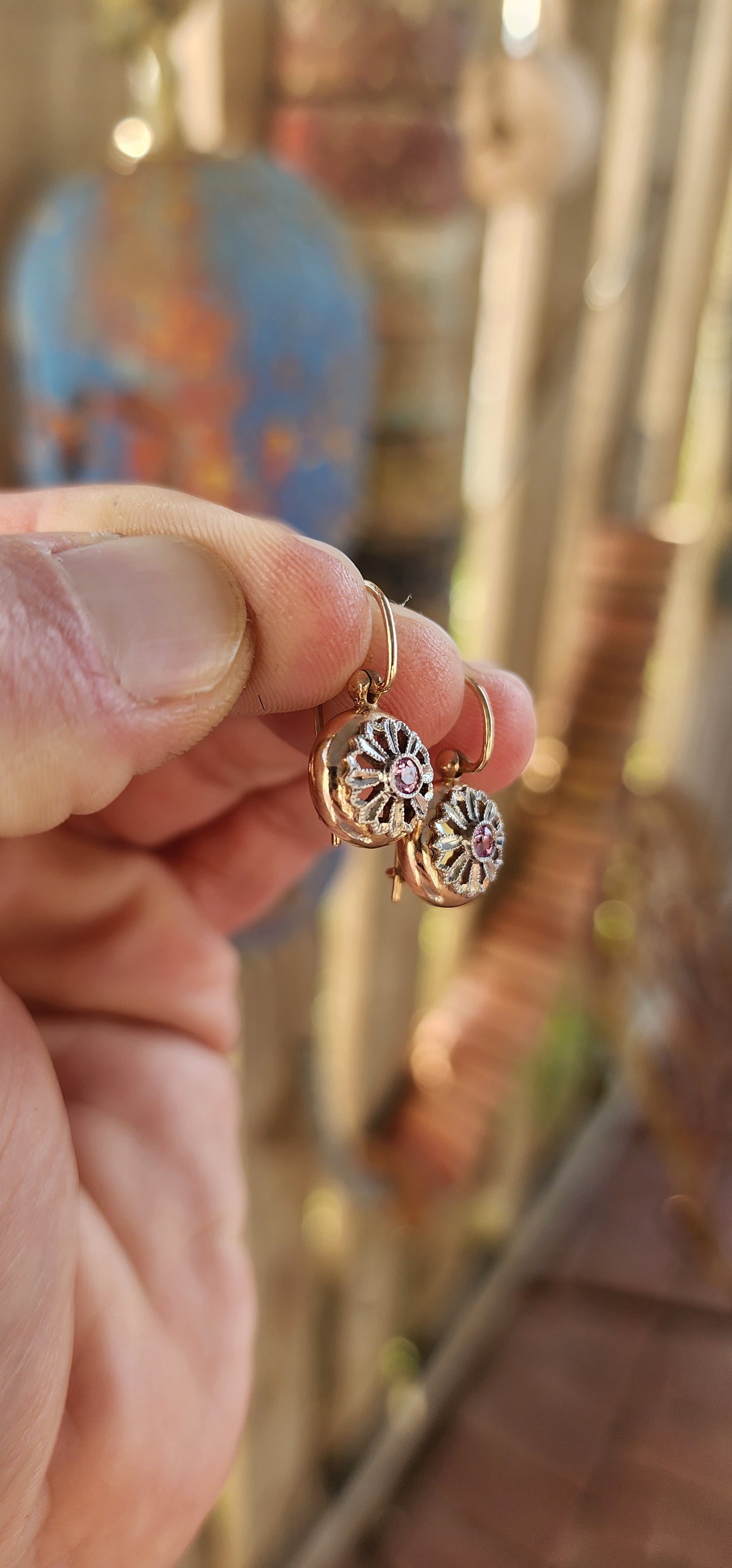 These utterly charming earrings look like they danced straight out of a romantic Victorian dream and landed in your jewelry box!