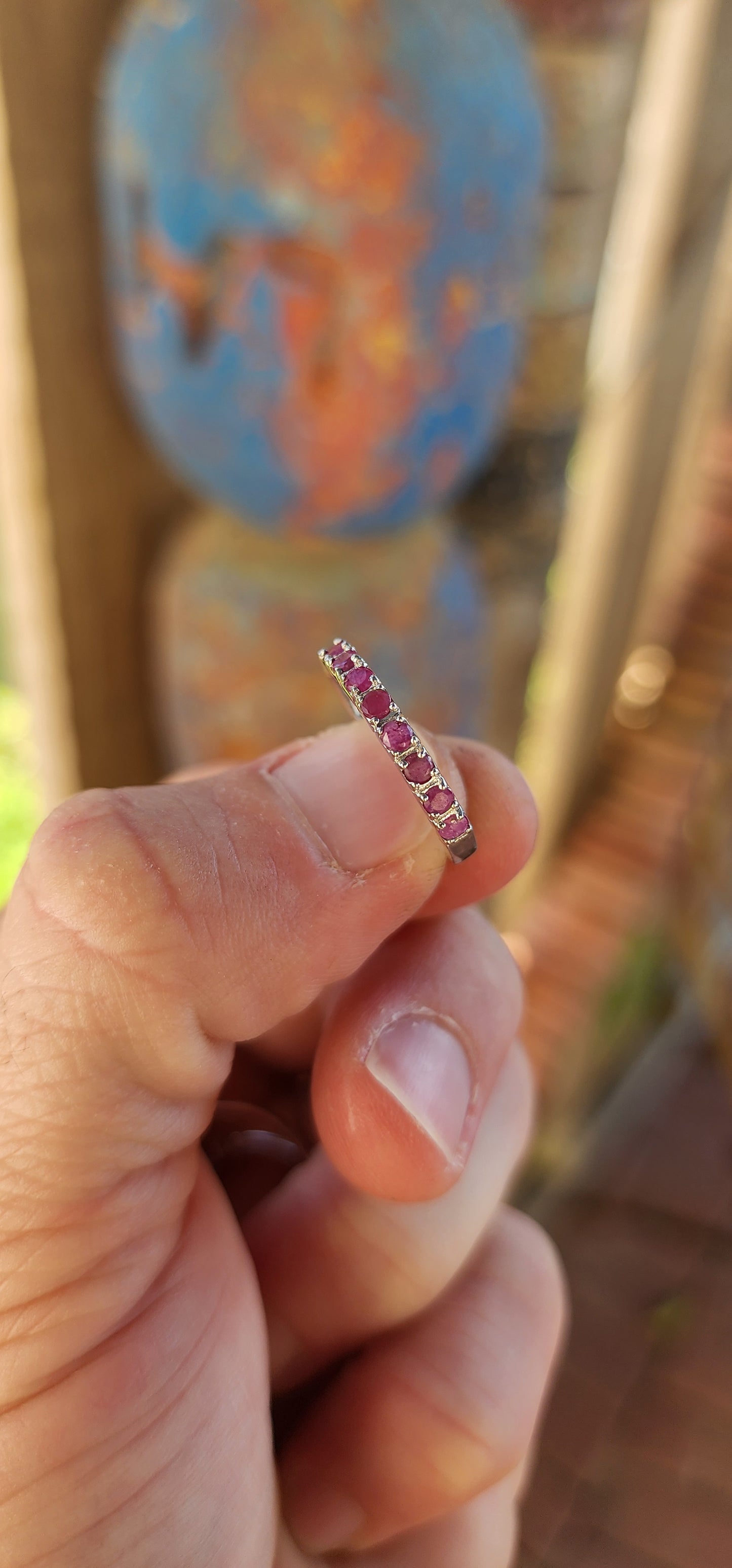 STACK 'EM HIGH – Sterling Silver Gemstone Eternity Bands!
Why settle for just one gem when you can indulge in a cascade of color and symbolism? These sterling silver half-eternity stacking rings are slim, stunning, and made to be mixed.