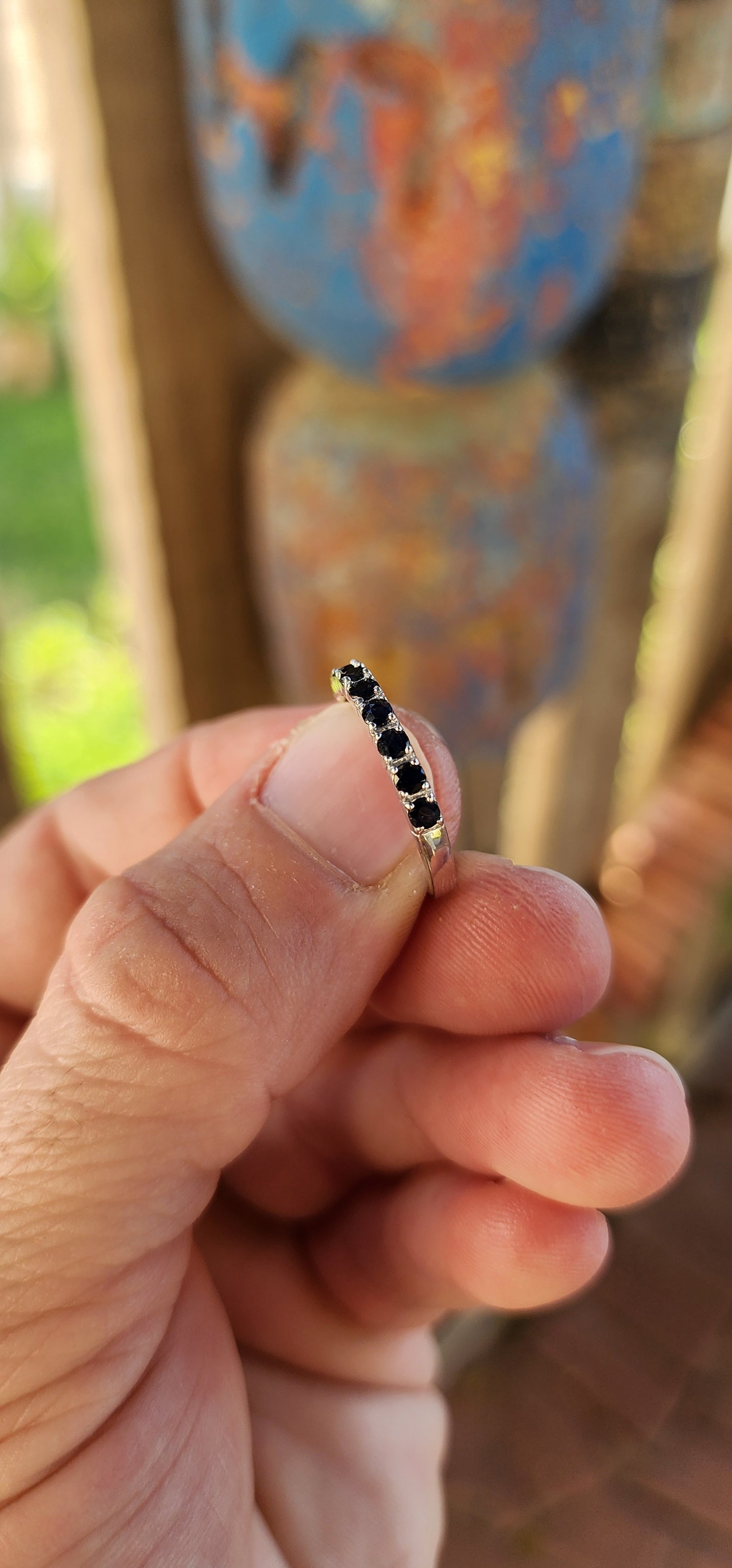 STACK 'EM HIGH – Sterling Silver Gemstone Eternity Bands!
Why settle for just one gem when you can indulge in a cascade of color and symbolism? These sterling silver half-eternity stacking rings are slim, stunning, and made to be mixed.