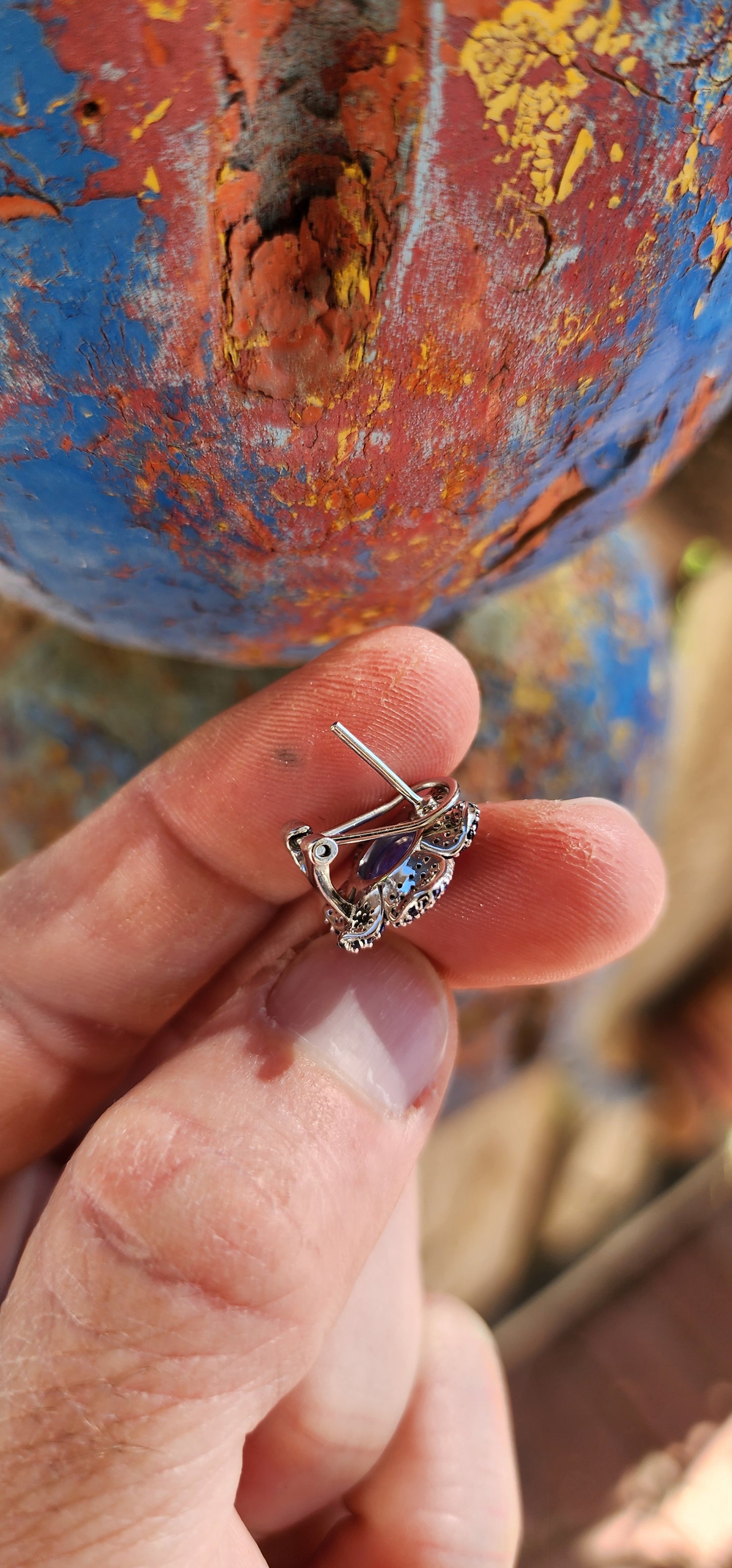 Straight from the heart of an enchanted glade where moonlight dances through violet mist and faeries whisper secrets into dew-drenched petals, comes this utterly magical sterling silver jewelry set—a treasure surely spun by woodland enchantresses.