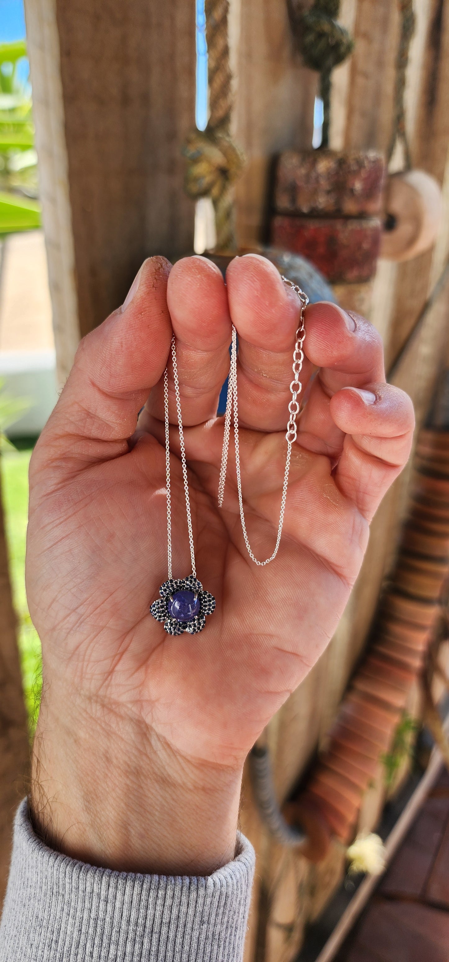Straight from the heart of an enchanted glade where moonlight dances through violet mist and faeries whisper secrets into dew-drenched petals, comes this utterly magical sterling silver jewelry set—a treasure surely spun by woodland enchantresses.