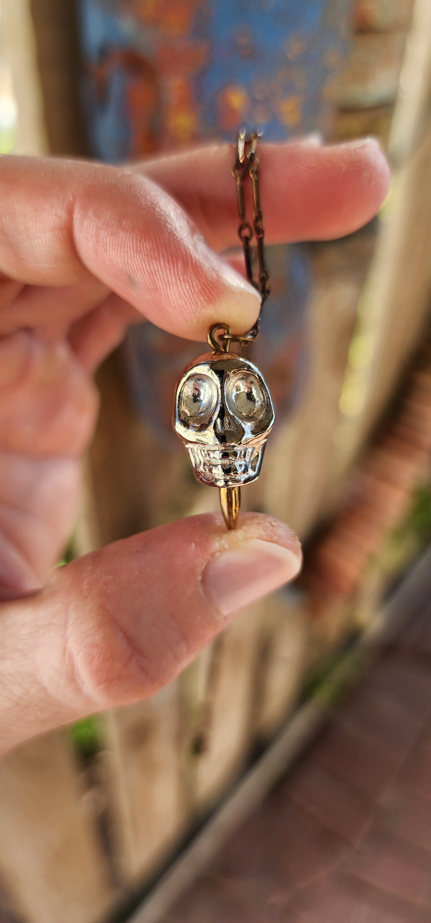 This rebellious little beauty is a designer costume necklace by none other than Pamela Love, the New York queen of mystical-meets-modern jewelry.