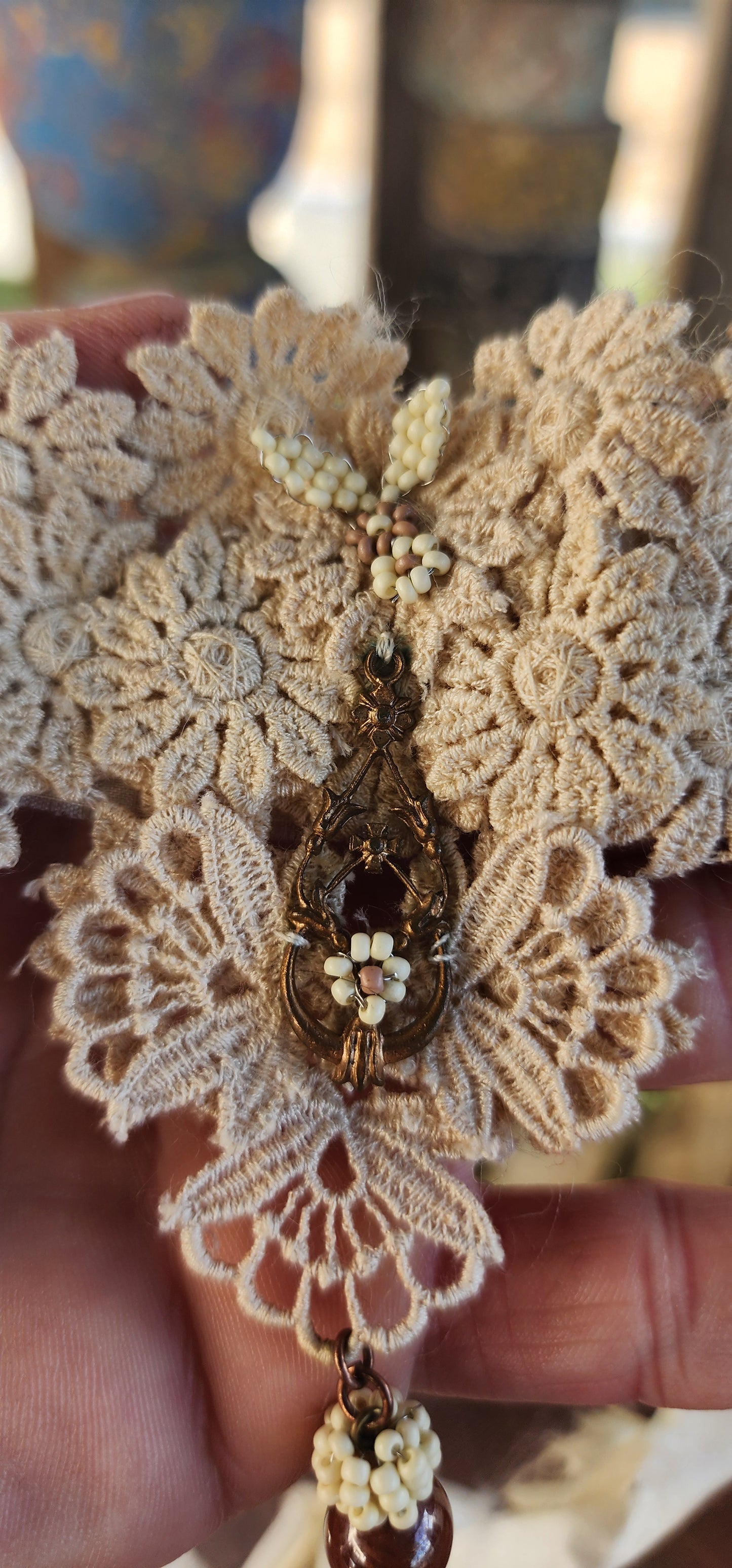 “The Belle of the Botanica” – Victorian revival Lace Fantasy Choker.