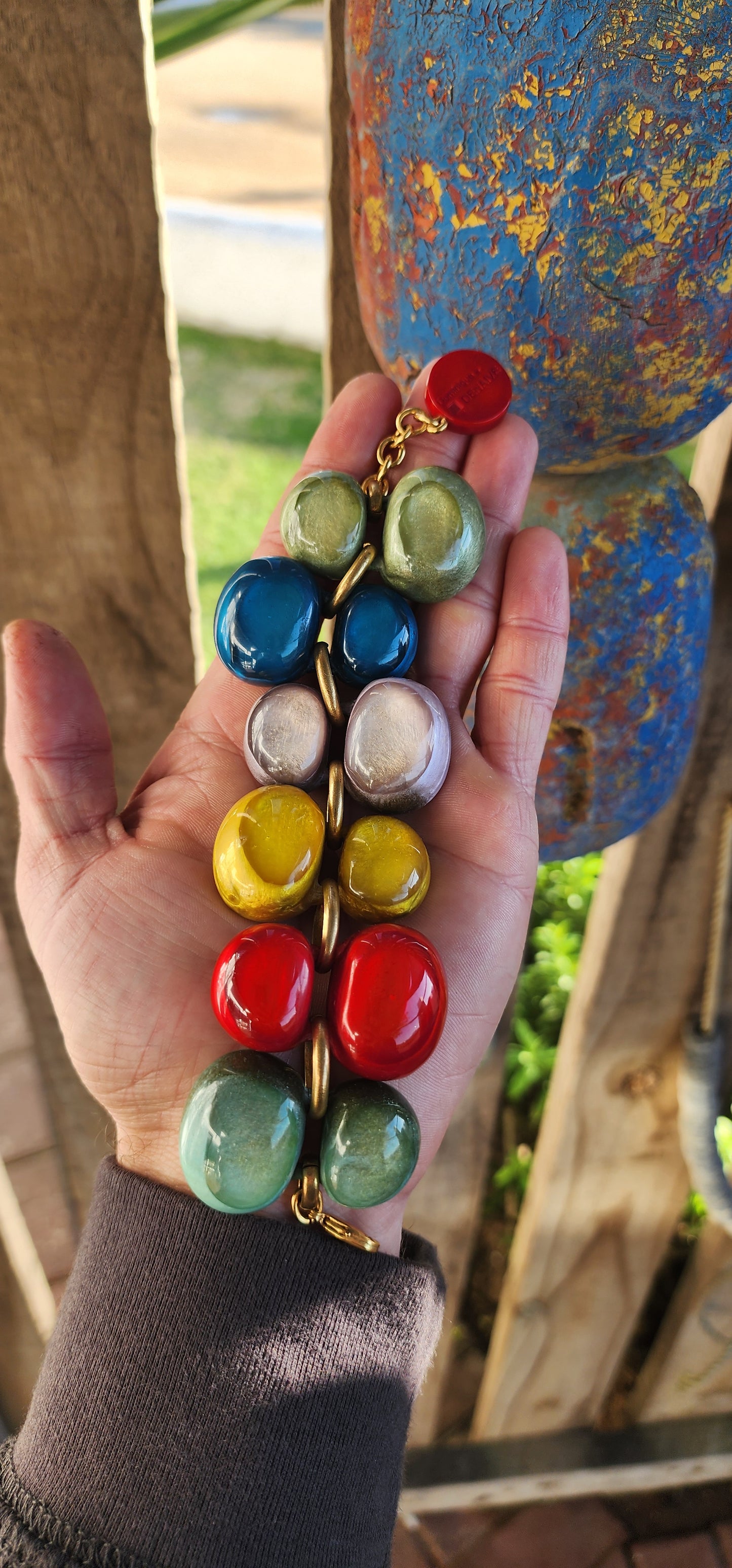 "A Carnival of Color — The Dominique Denaive Andrea Bracelet"