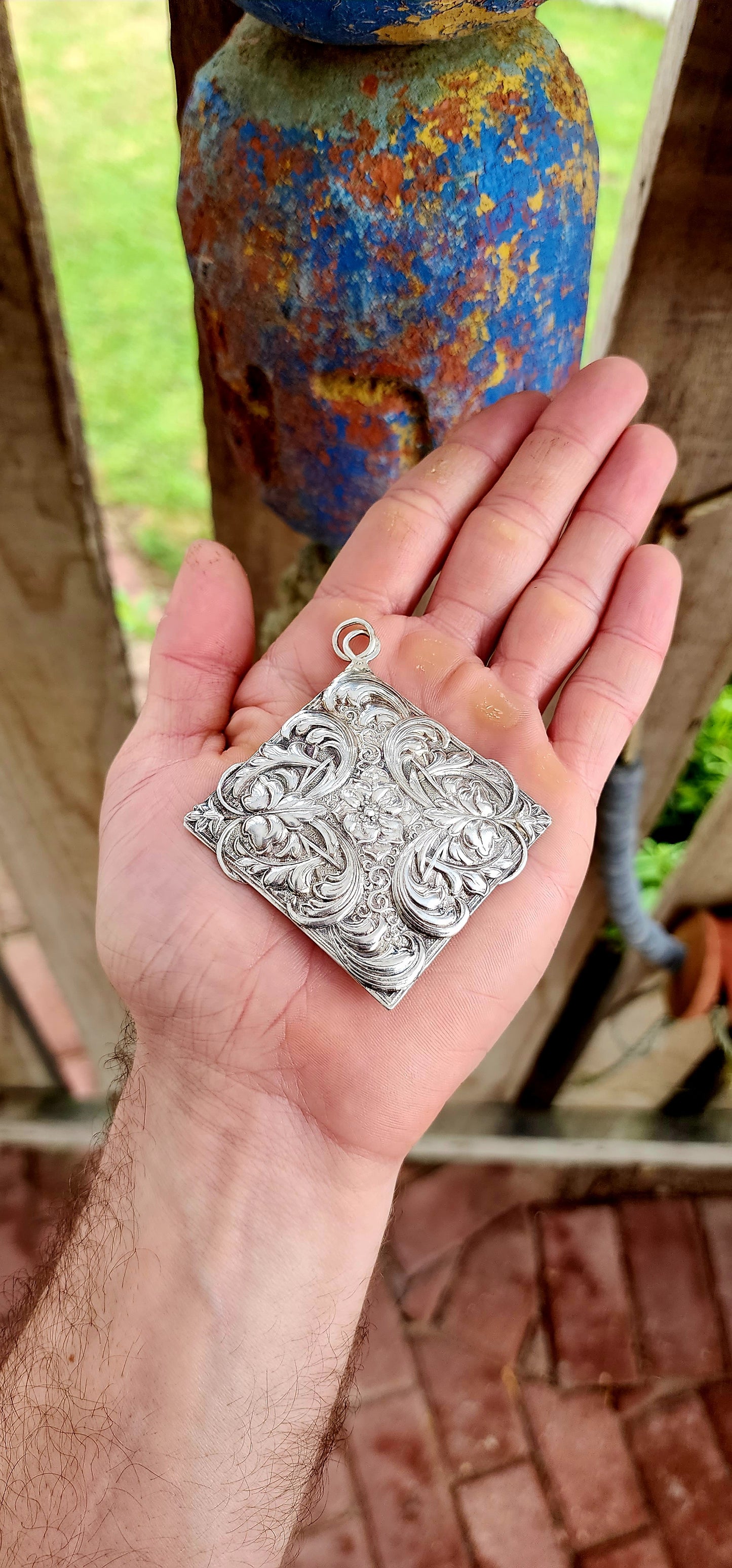 An Heirloom in Silver – A Rare Oversized Candida Pendant by Joe Calafato.