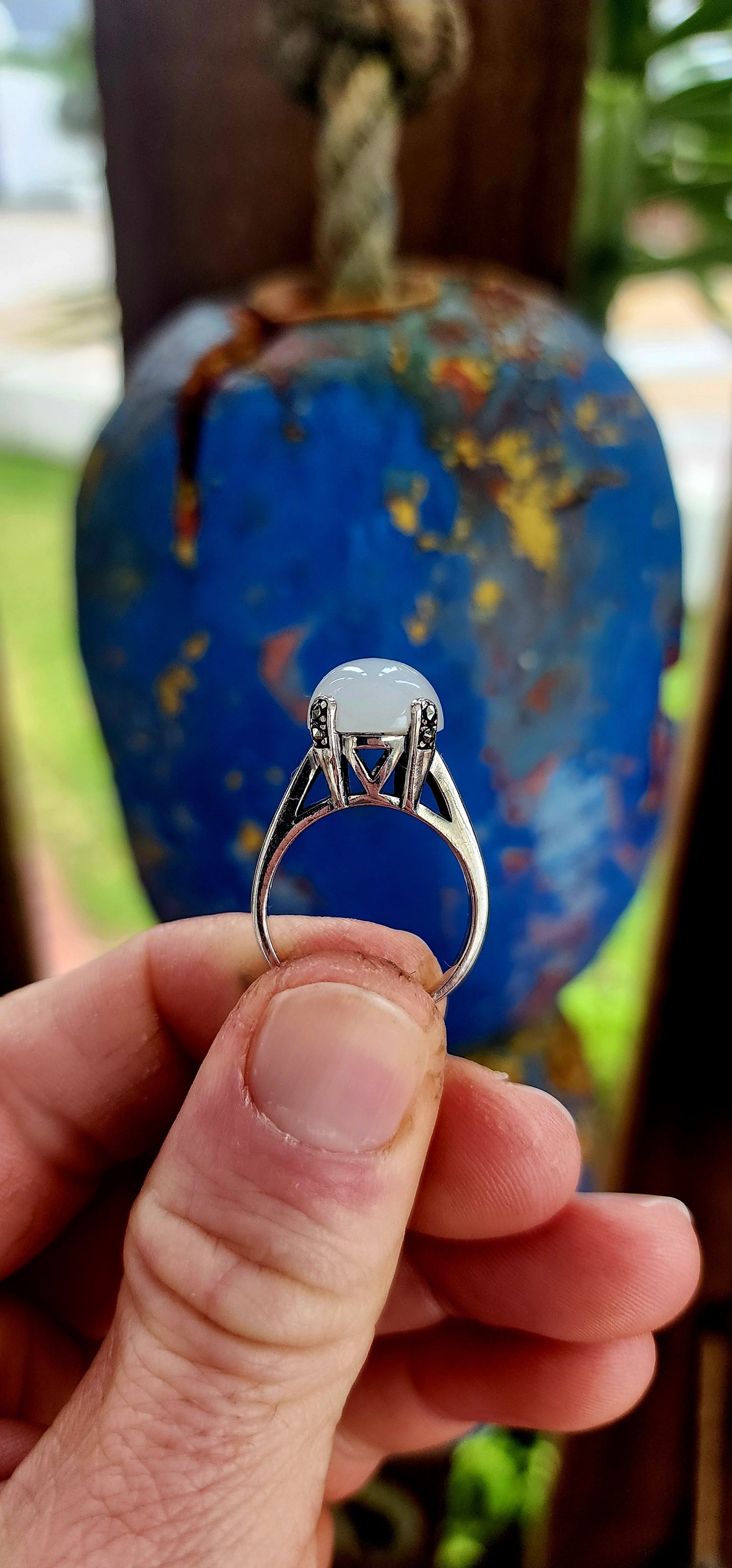Statement ring alive with the magic of the moon!