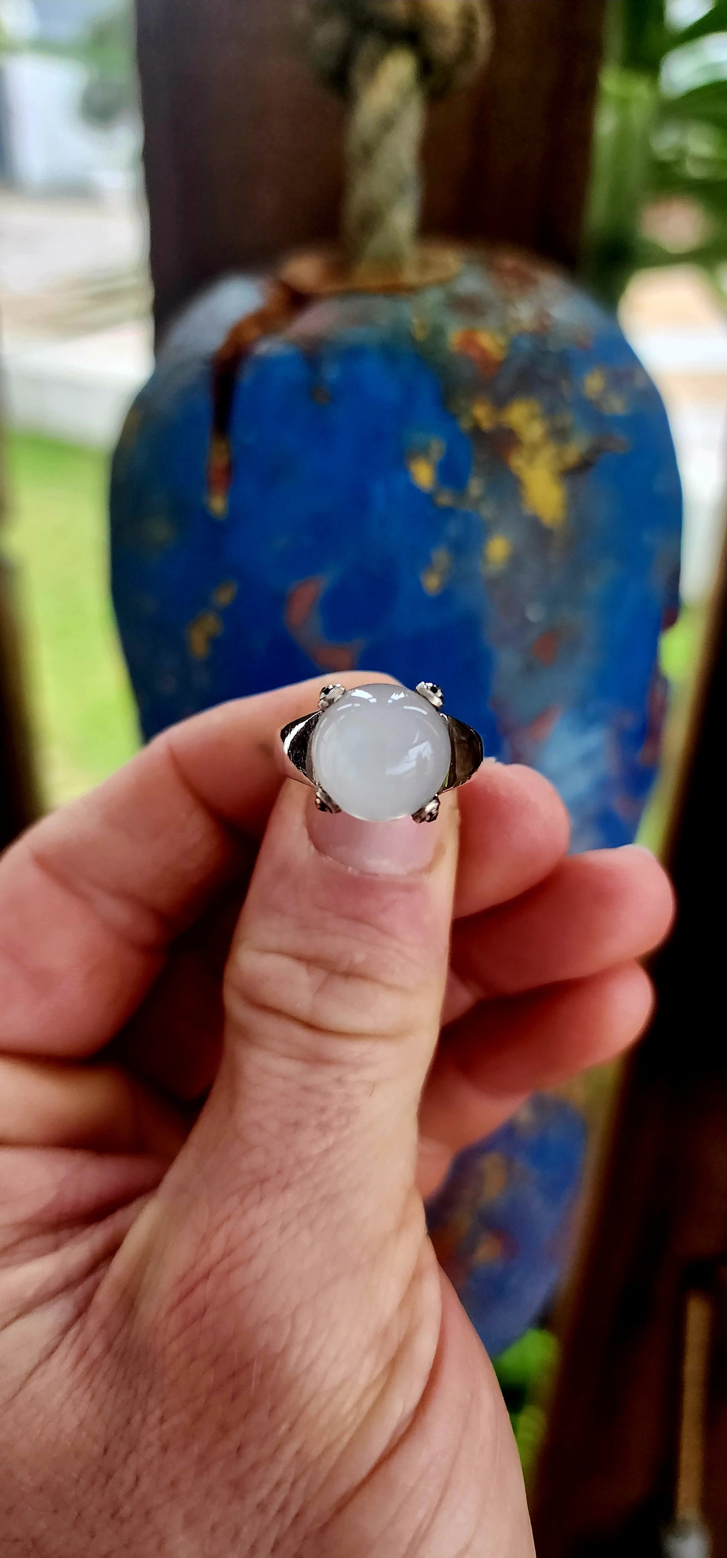 Statement ring alive with the magic of the moon!