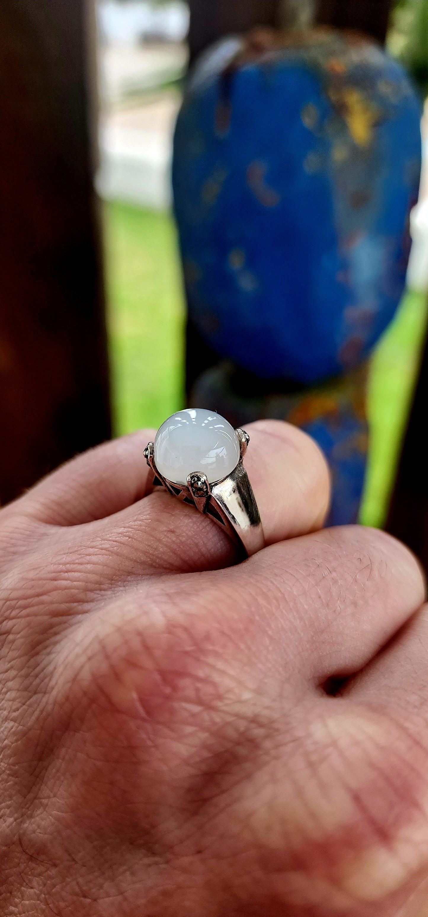 Statement ring alive with the magic of the moon!