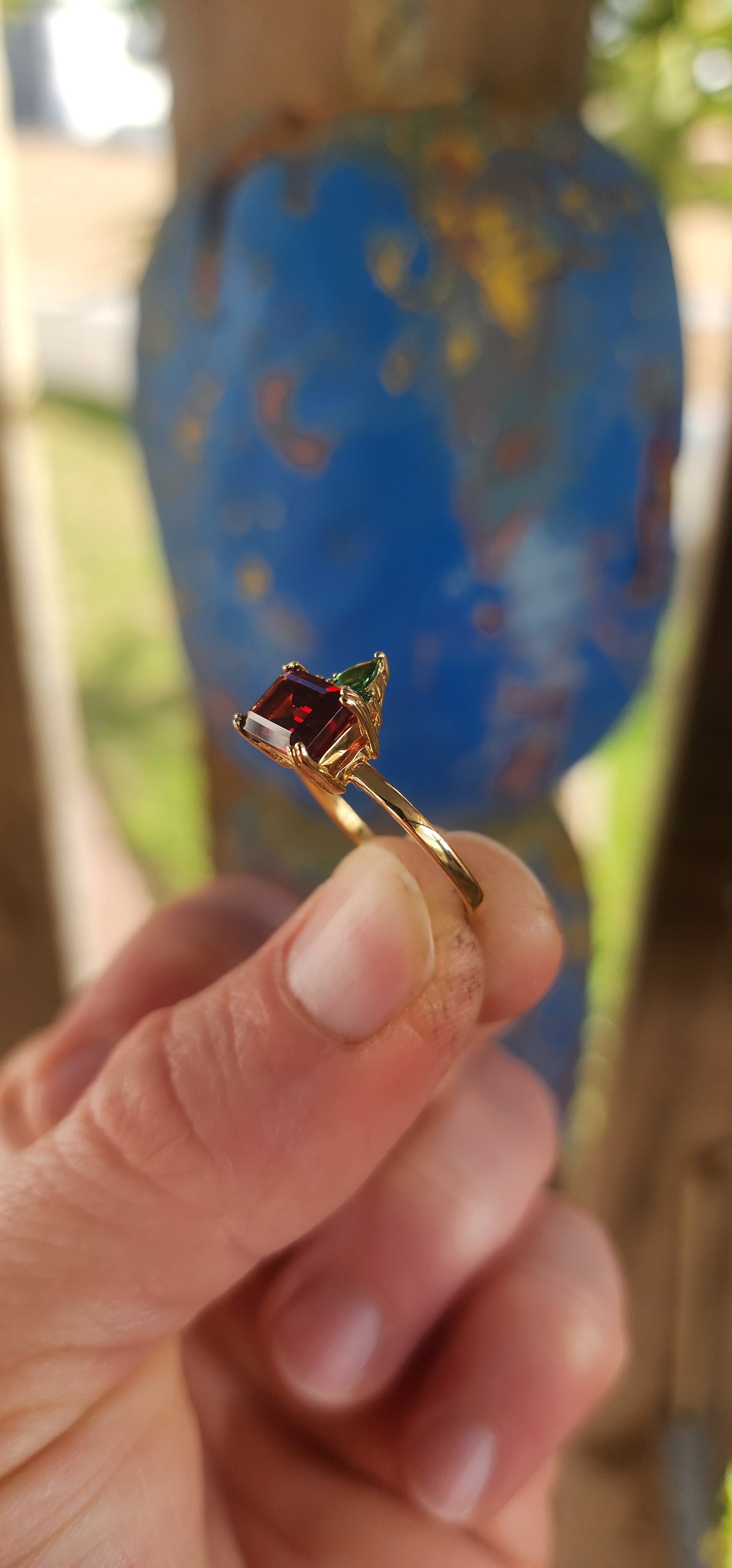 This bewitching beauty is cast in sterling silver and bathed in the golden warmth of 18ct yellow gold plating.
