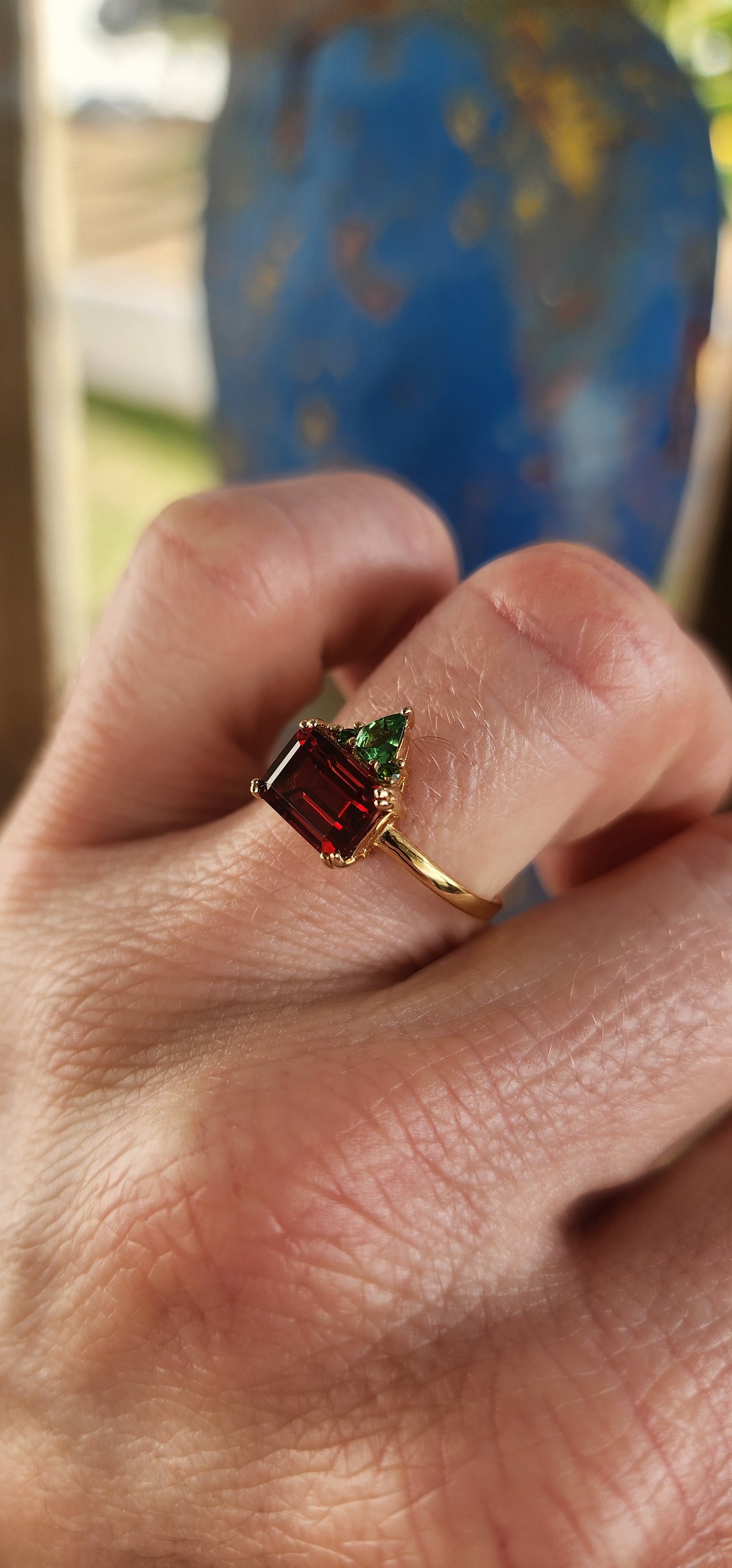 This bewitching beauty is cast in sterling silver and bathed in the golden warmth of 18ct yellow gold plating.