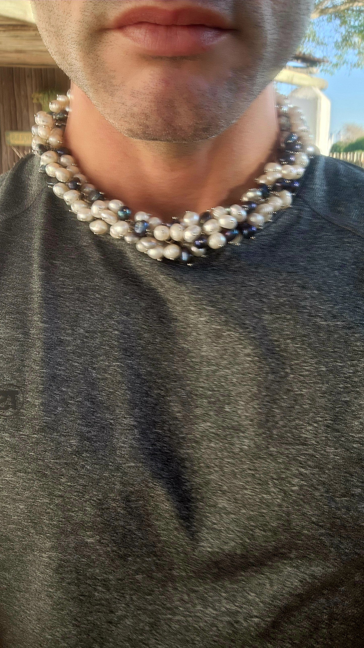A bold twist on classic elegance — this magnificent statement necklace bursts with organic charm and lush texture!