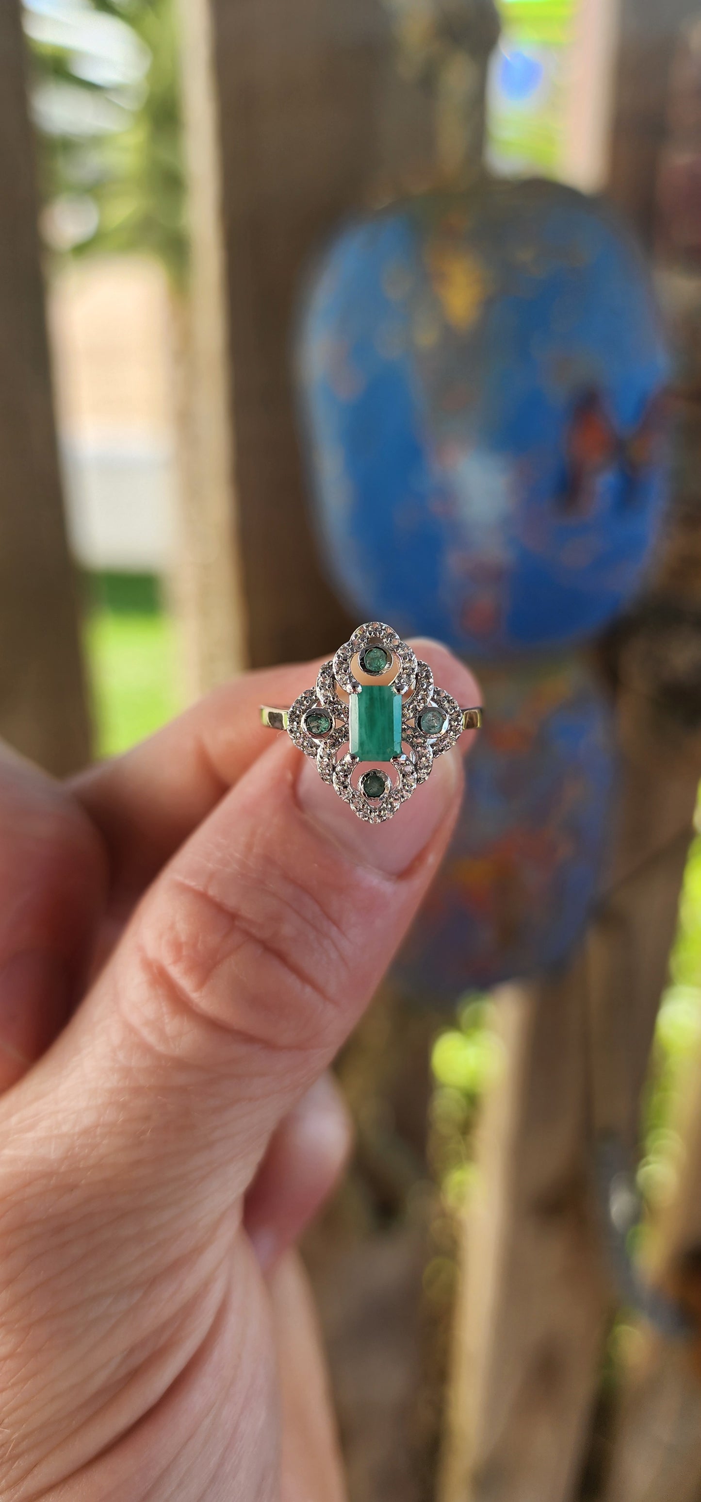 Magical and enchanting — this matching sterling silver ring, earrings, and pendant suite brings vintage glamour back to life!