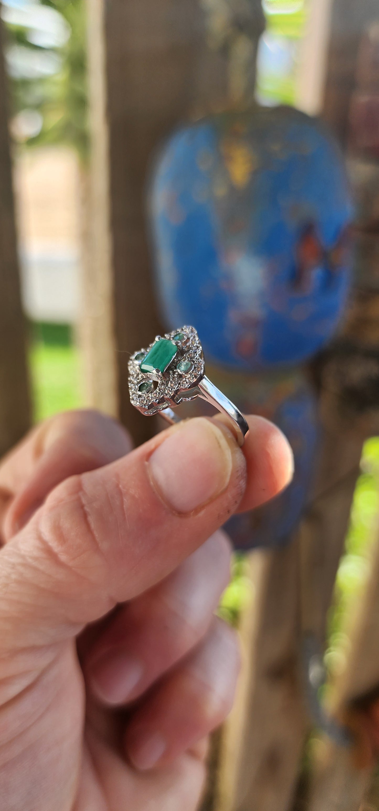 Magical and enchanting — this matching sterling silver ring, earrings, and pendant suite brings vintage glamour back to life!