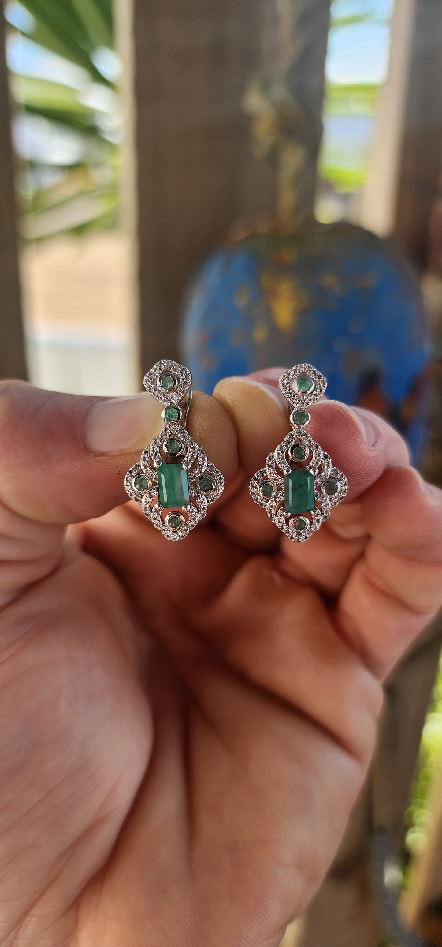 Magical and enchanting — this matching sterling silver ring, earrings, and pendant suite brings vintage glamour back to life!