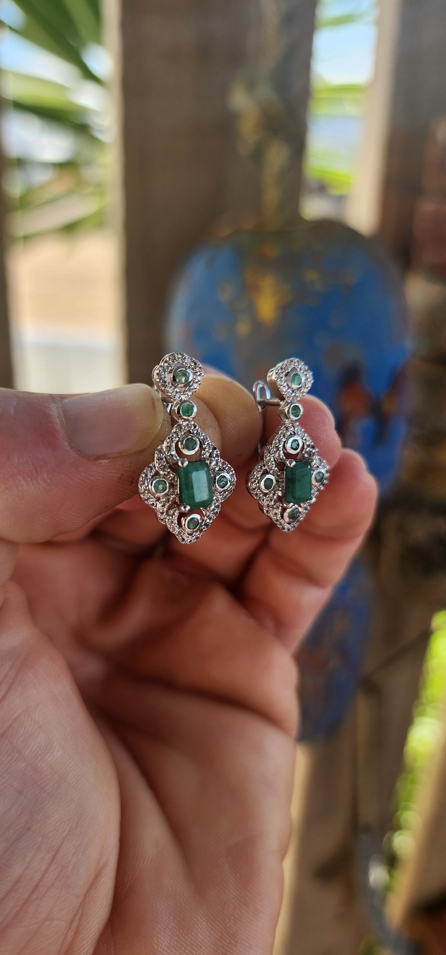 Magical and enchanting — this matching sterling silver ring, earrings, and pendant suite brings vintage glamour back to life!