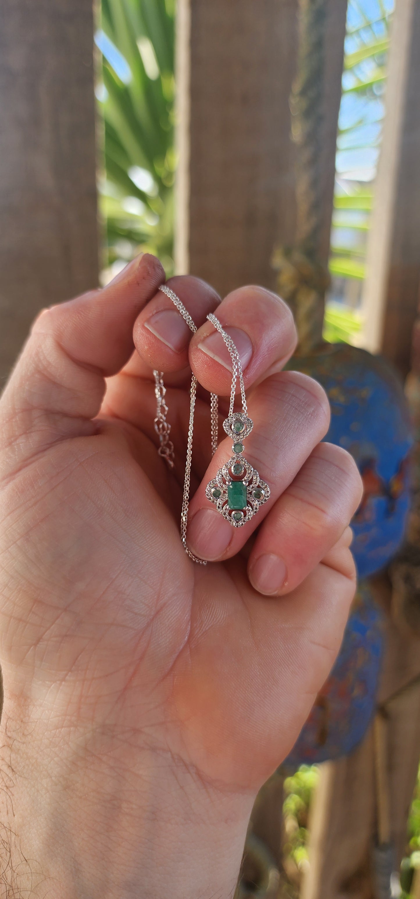 Magical and enchanting — this matching sterling silver ring, earrings, and pendant suite brings vintage glamour back to life!