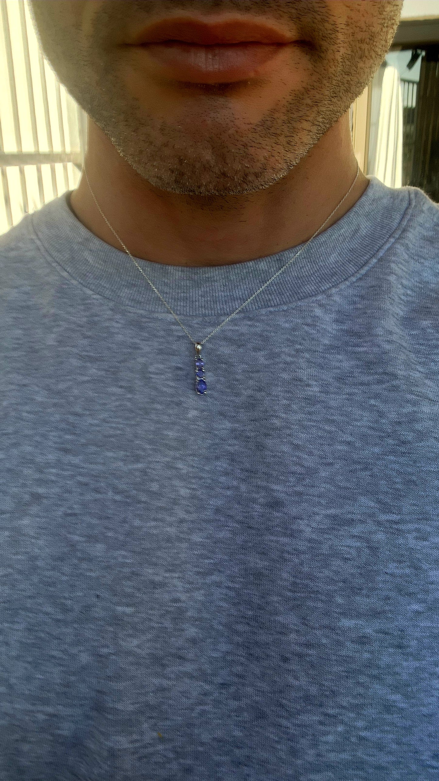 Tanzanite Trifecta Pendant – A Symphony of Lavender Fire.