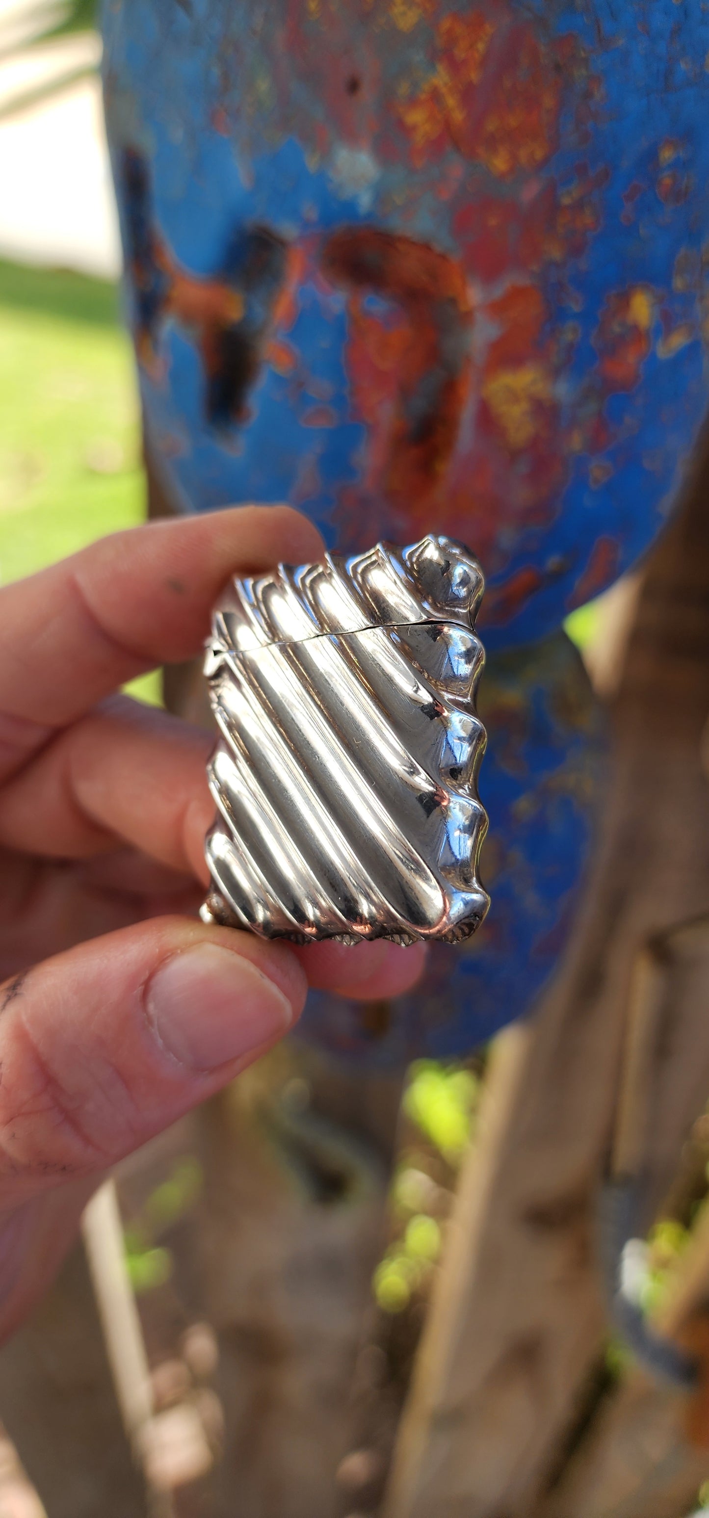 Antique Victorian Sterling Silver Vesta Case – Stokes & Ireland, Birmingham c.1888.