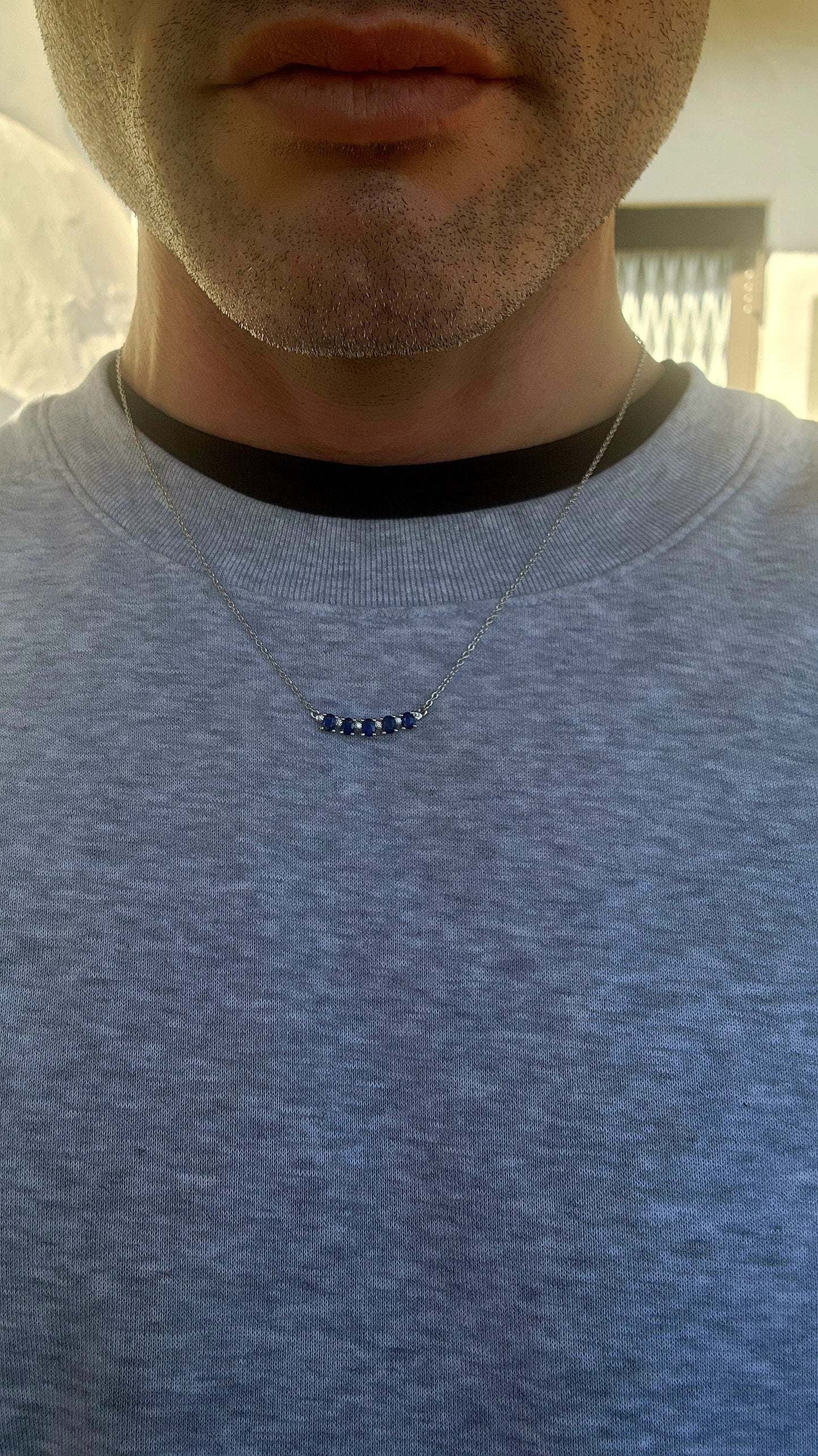 Marvelous in Blue – Sterling Silver & Sapphire Pendant.