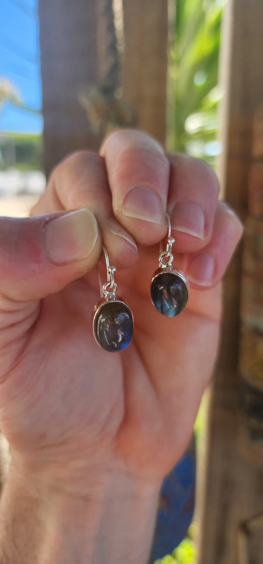 Mystic Bohemian Magic – Sterling Silver & Labradorite Earrings.
