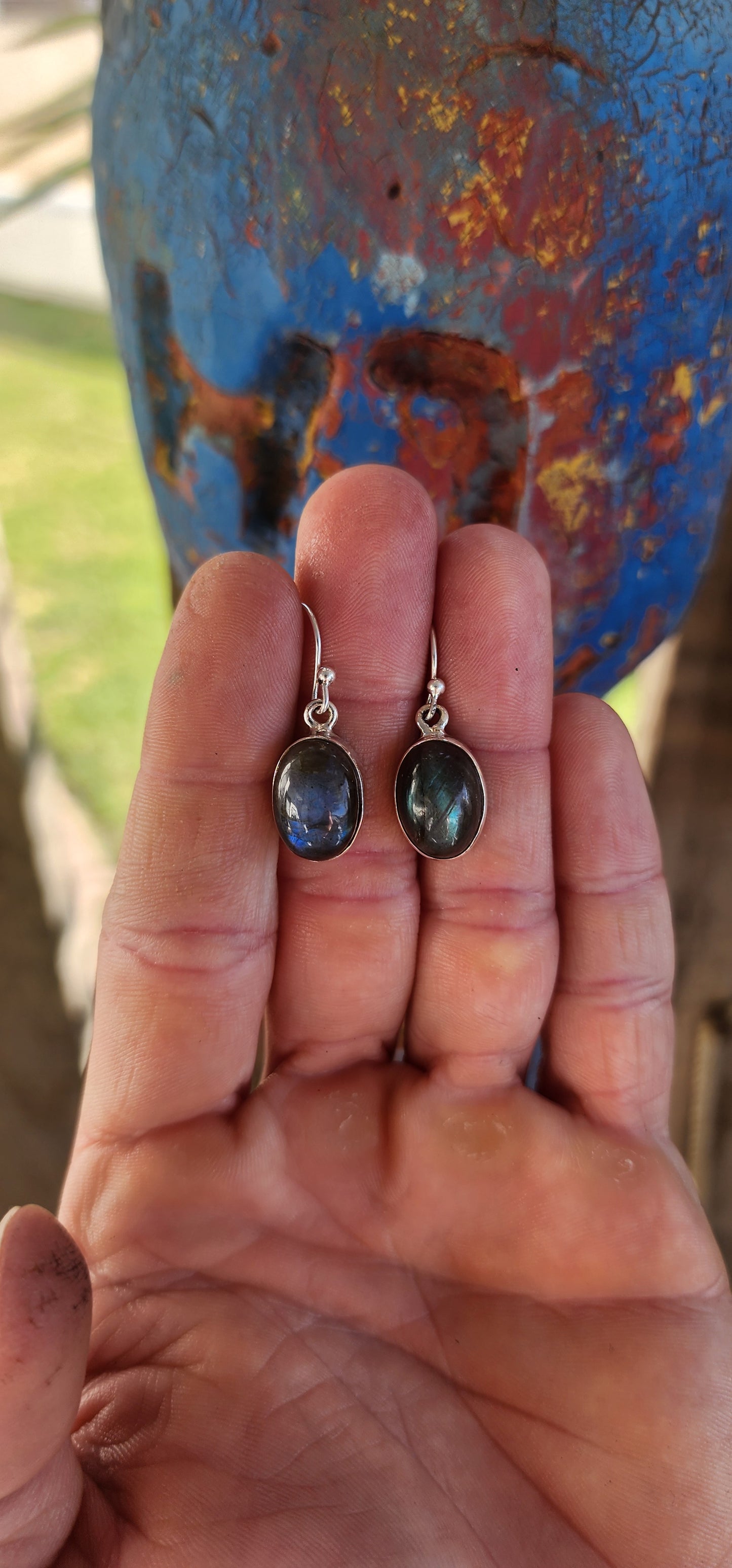 Mystic Bohemian Magic – Sterling Silver & Labradorite Earrings.
