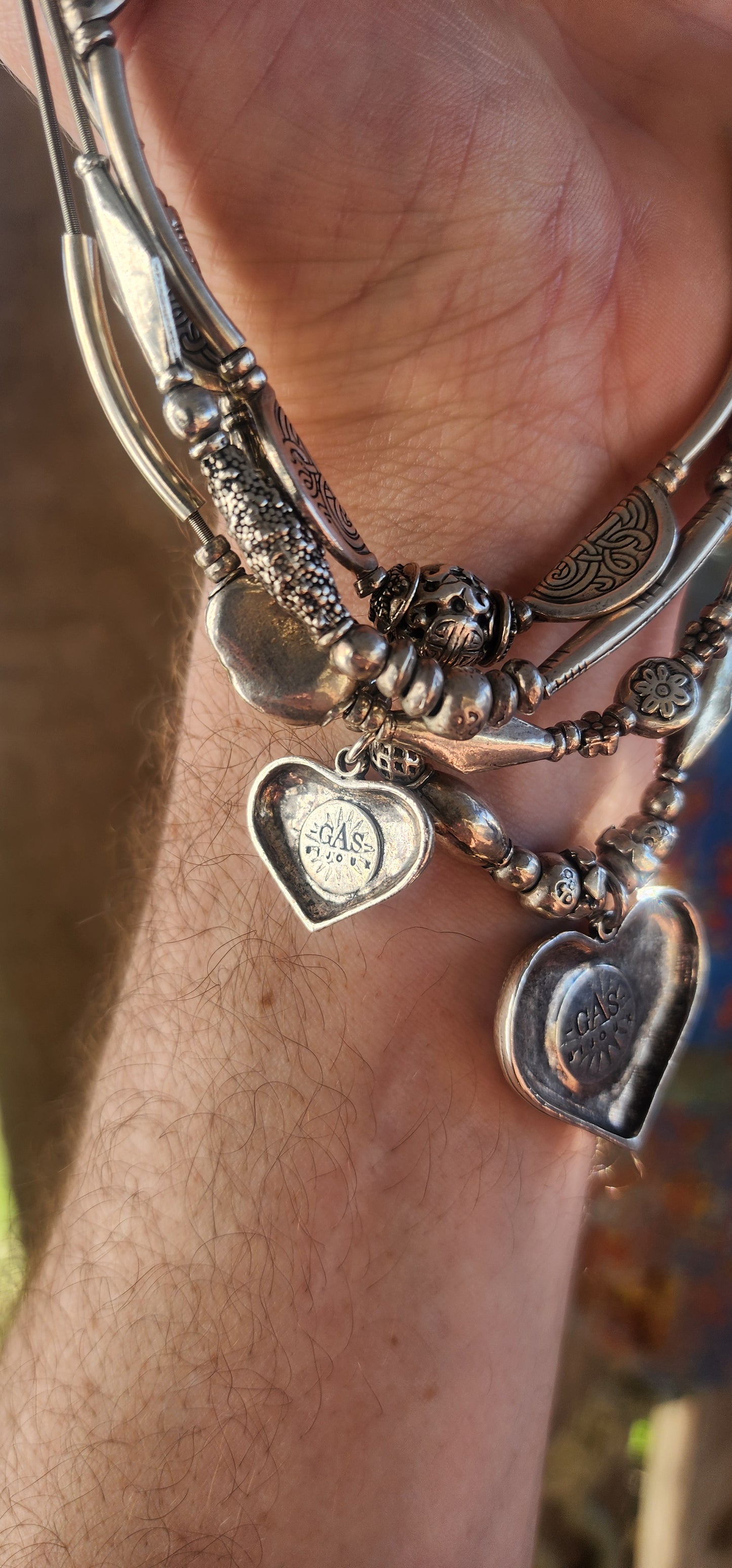 This chunky designer multi-strand heart necklace by Gas Bijoux is a bold and romantic statement piece that perfectly embodies the brand’s signature blend of bohemian luxury and Parisian sophistication.