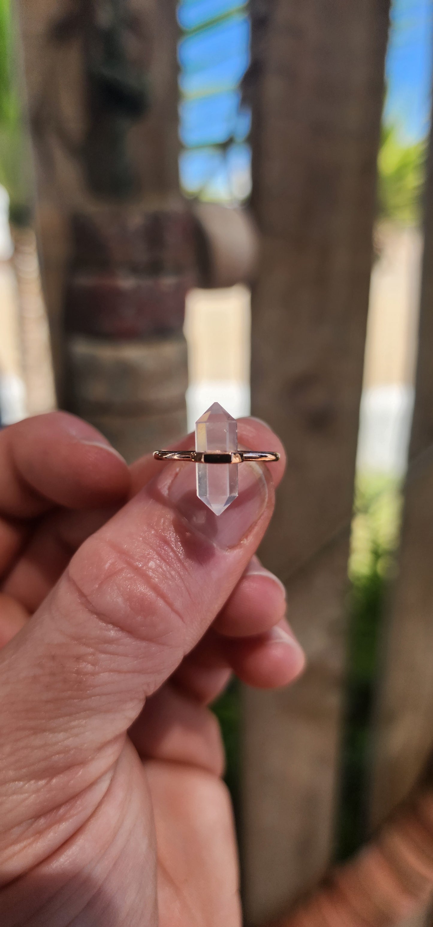 Prepare for liftoff with this delightfully modern and otherworldly ring — a bold blend of cosmic minimalism and playful design.