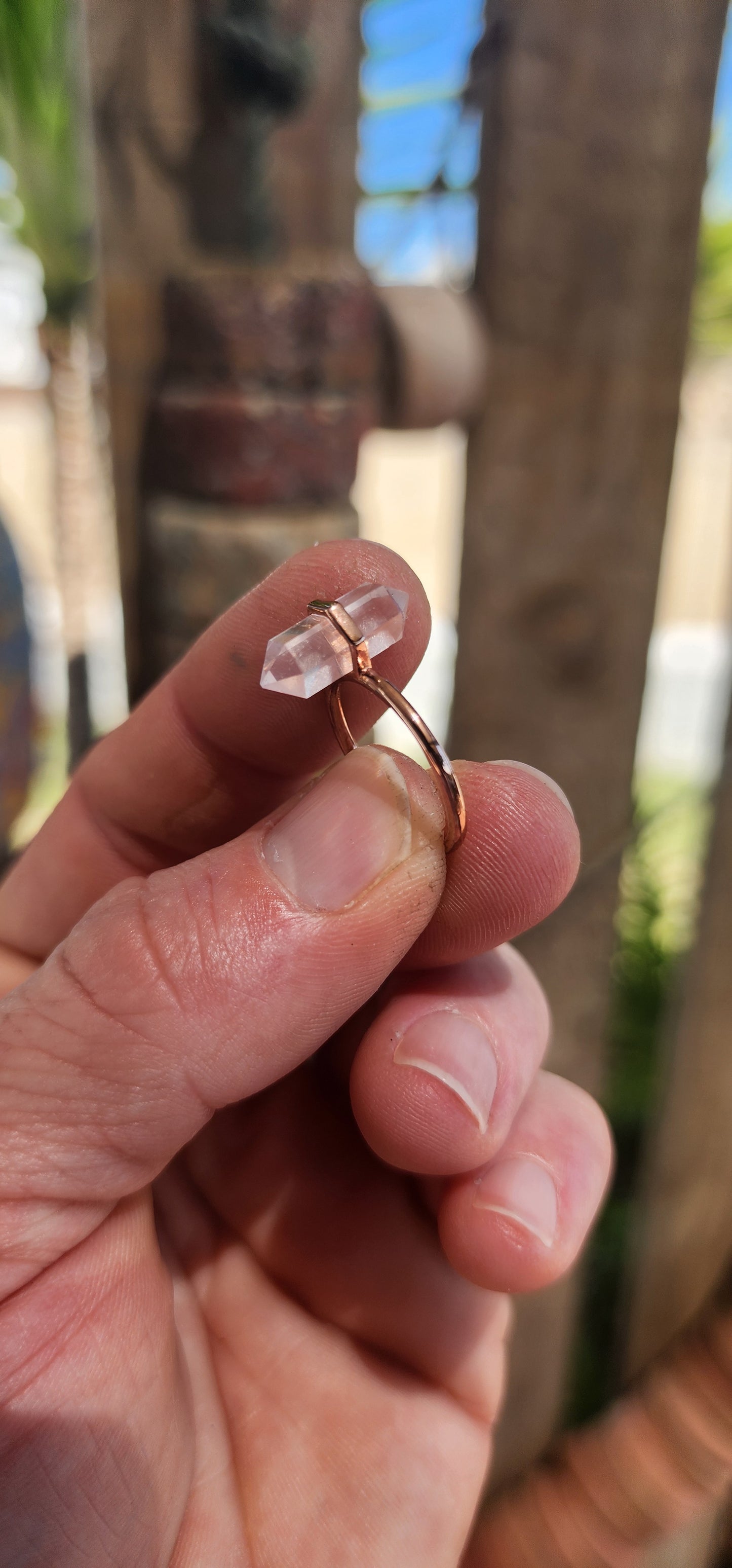 Prepare for liftoff with this delightfully modern and otherworldly ring — a bold blend of cosmic minimalism and playful design.