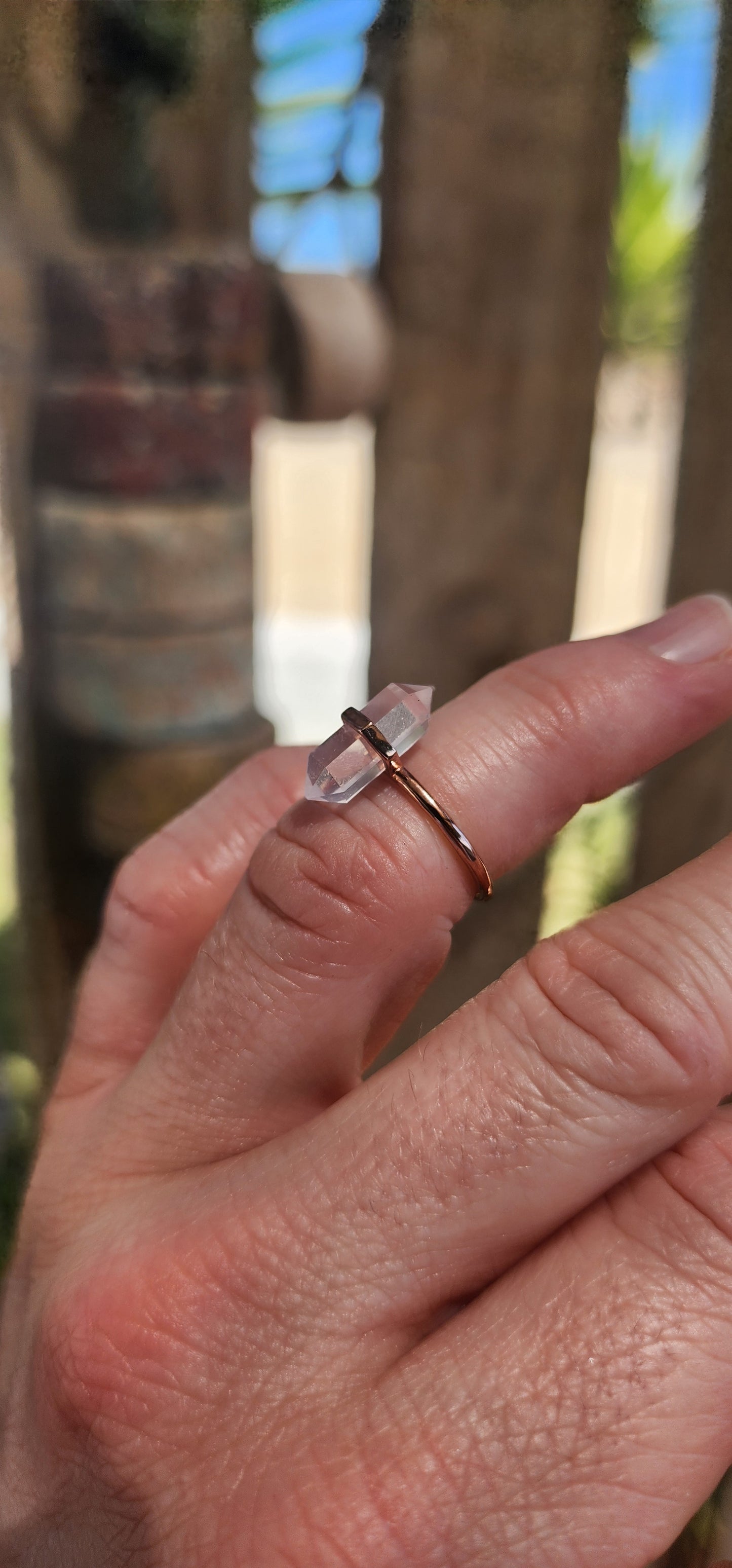Prepare for liftoff with this delightfully modern and otherworldly ring — a bold blend of cosmic minimalism and playful design.