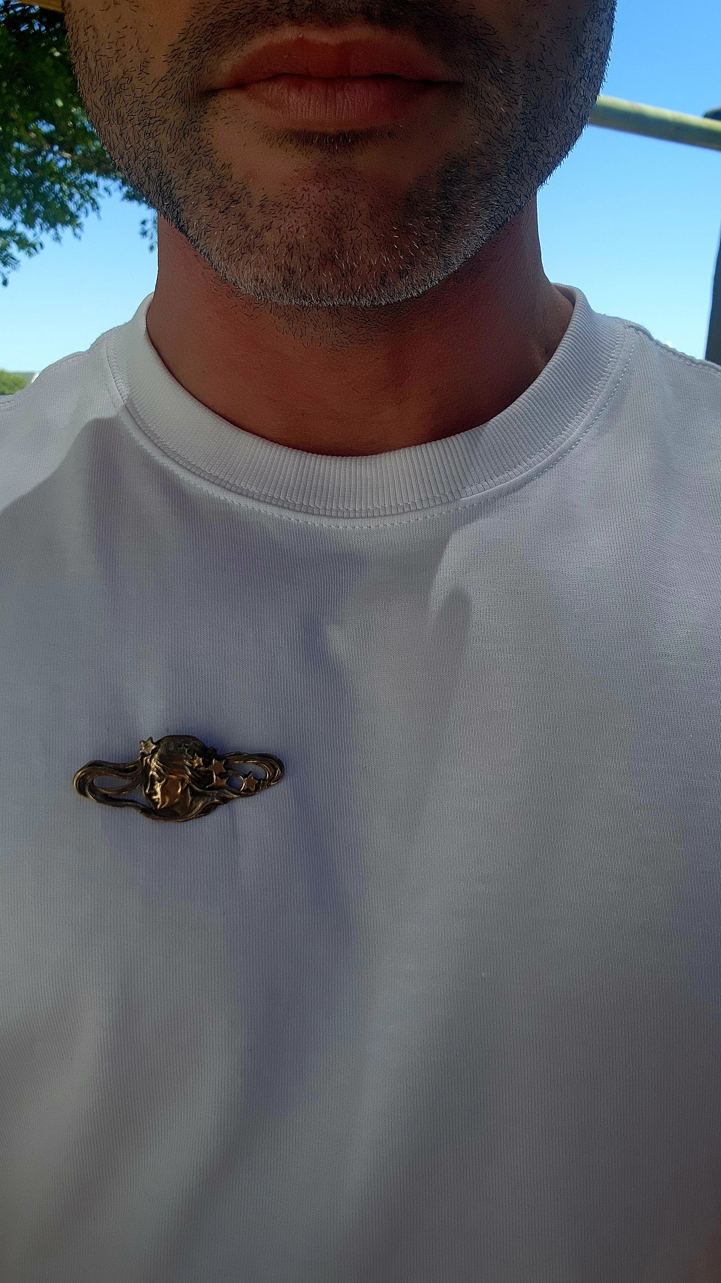 Celestial Muse – Art Nouveau Revival Brooch