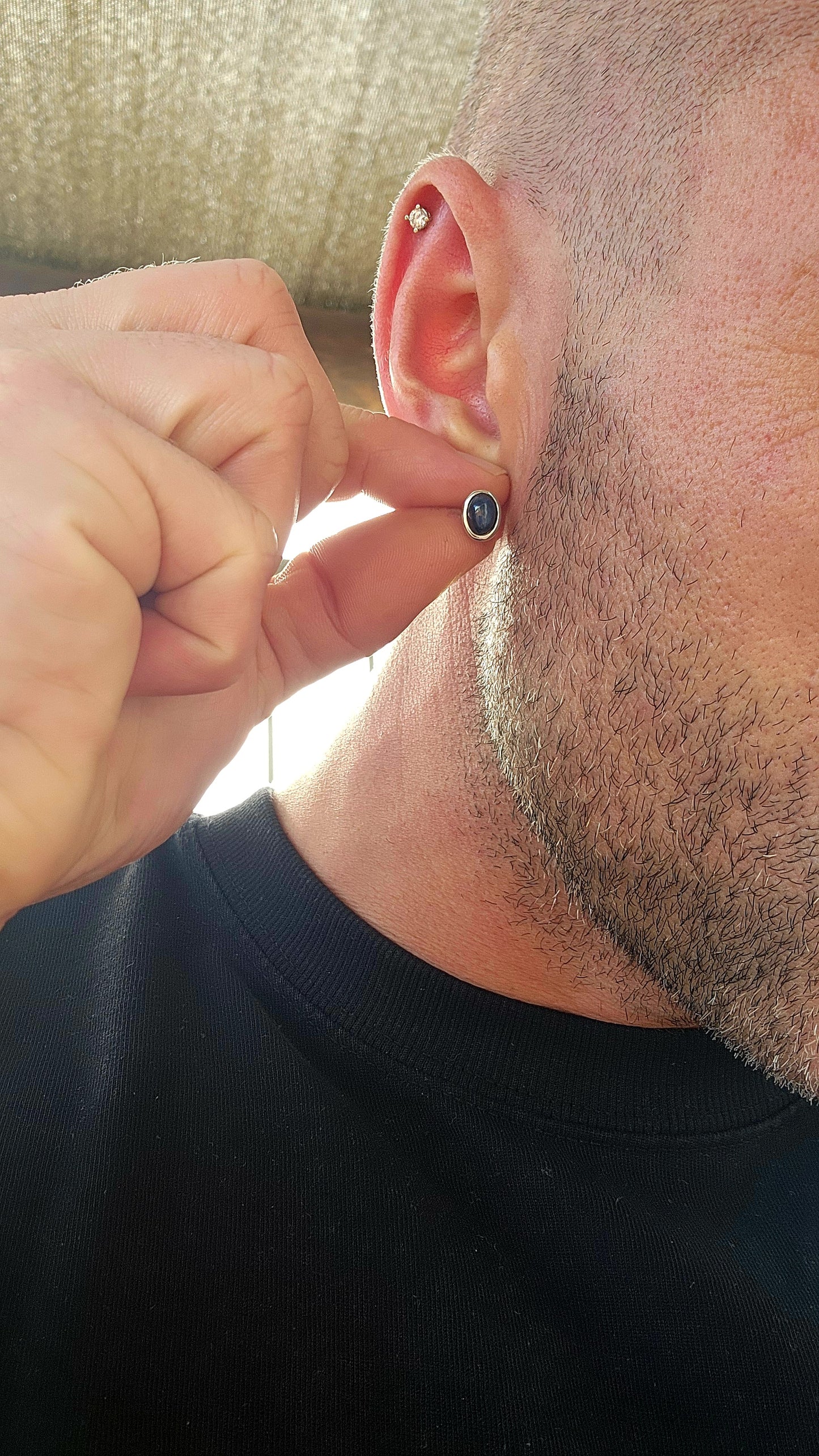 These sterling silver unisex stud earrings may be petite in scale, but they are absolutely cosmic in presence.