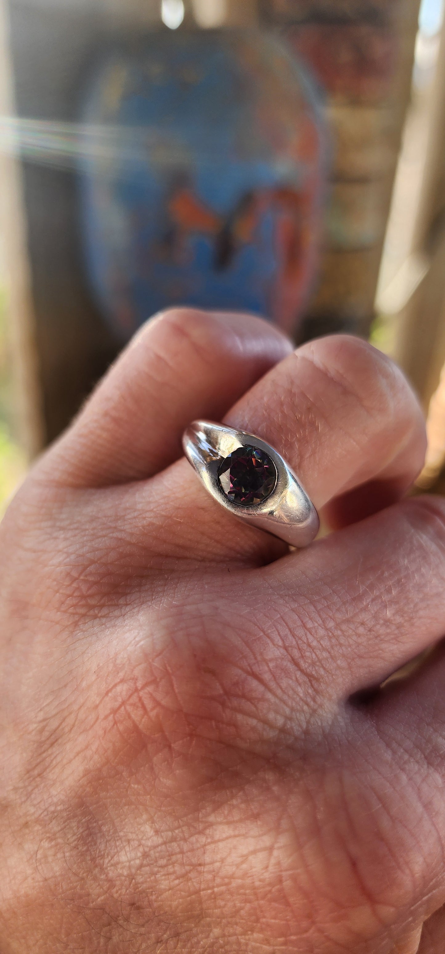 This handmade sterling silver ring is modernist cool — a smooth, weighty band with a bold, flowing silhouette.