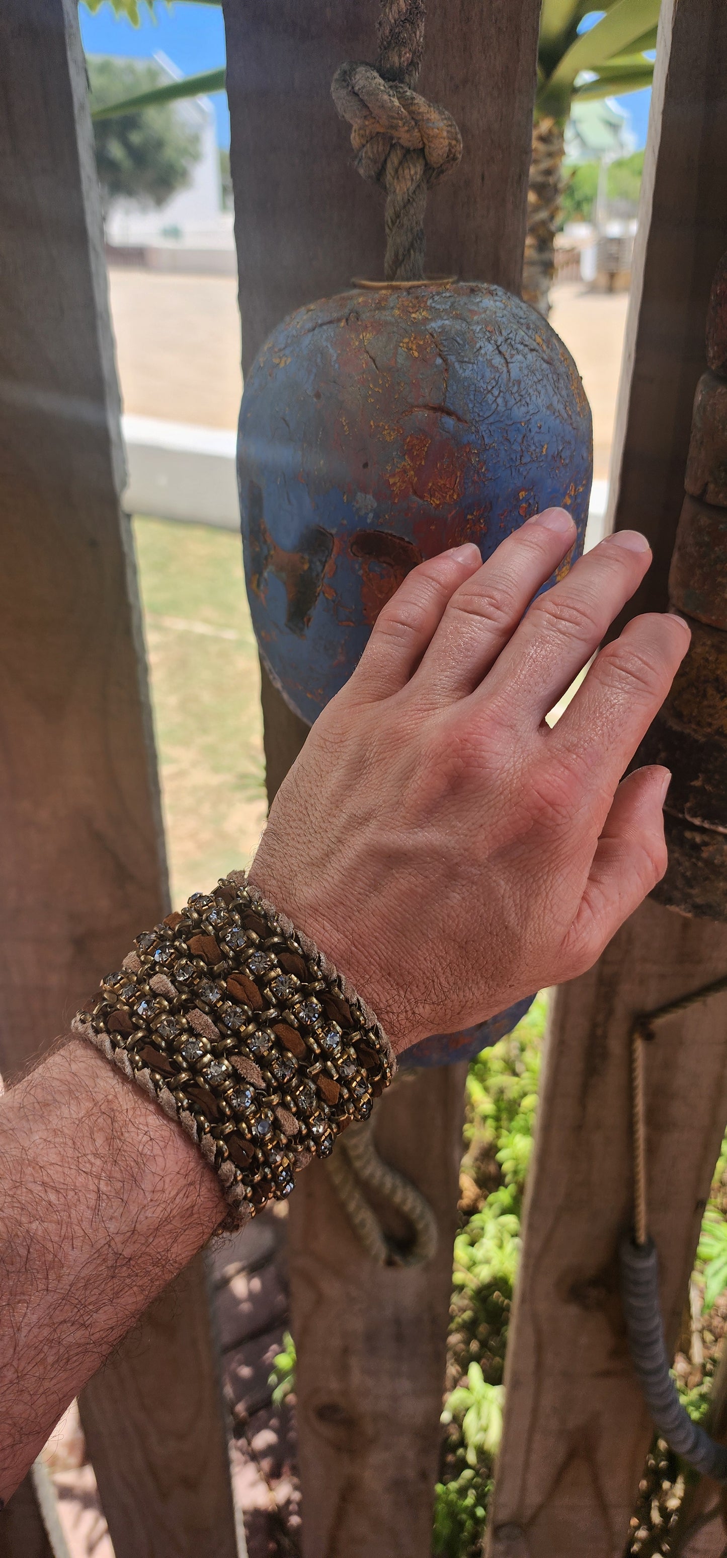 An extremely beautiful and boldly chunky artisan-made cuff bracelet that commands attention the second it’s on the wrist.