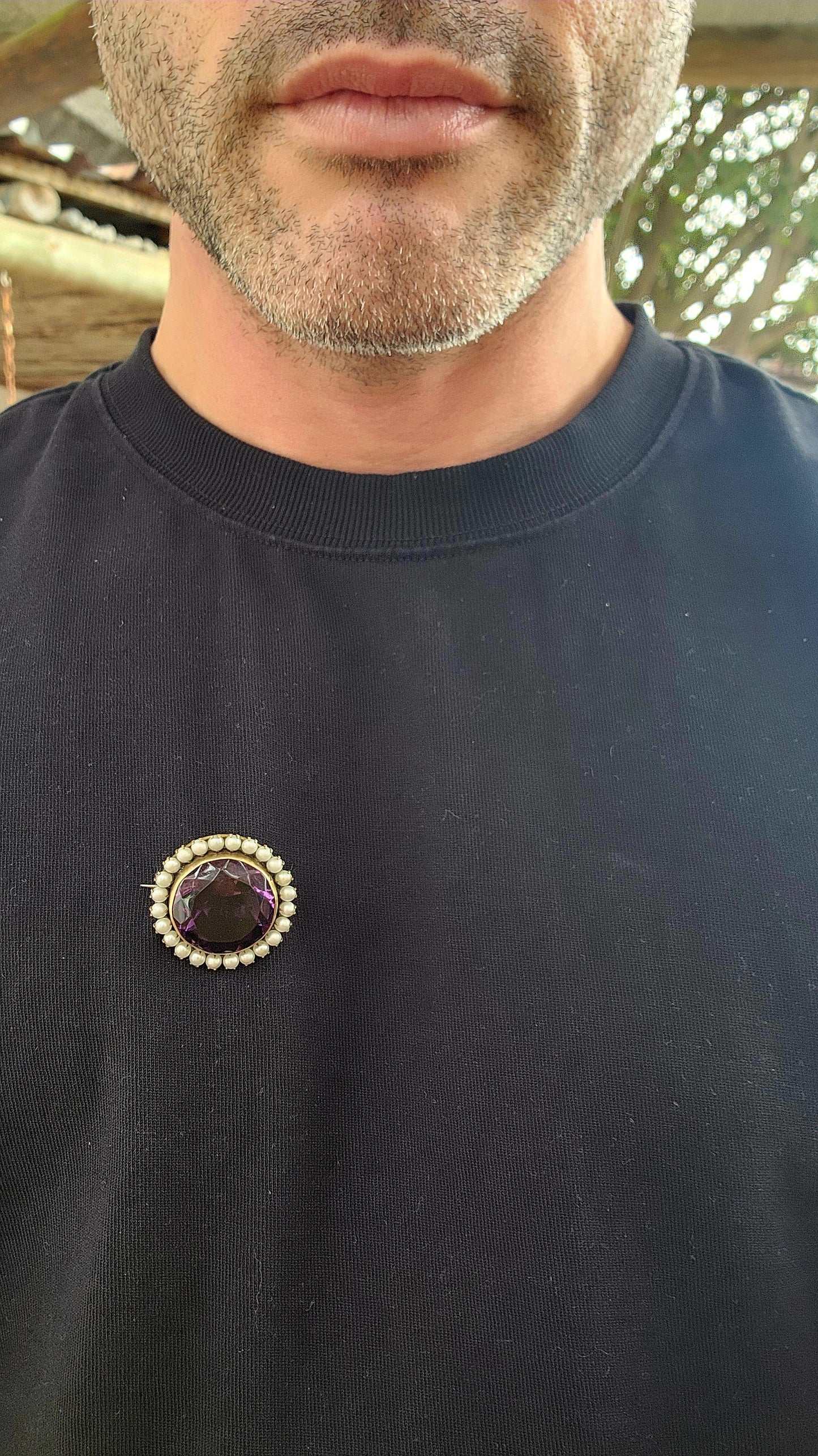 This antique Victorian-era costume beauty is a classic example of 19th-century elegance and sentimentality.