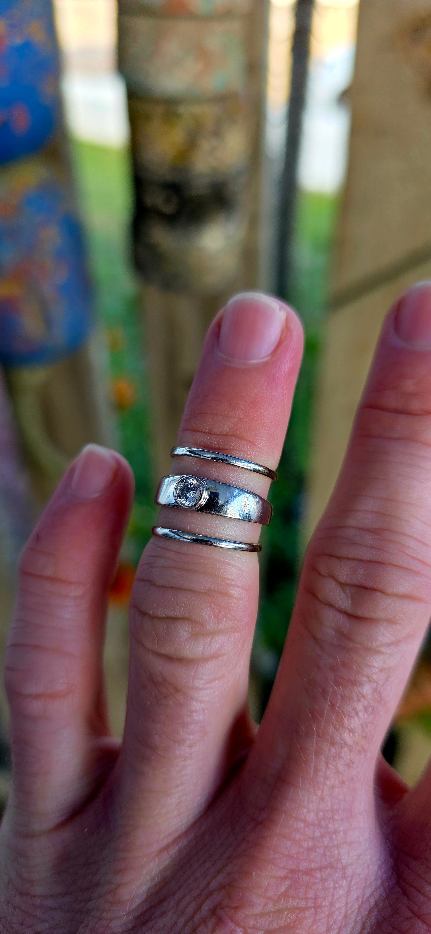A three-band stacking ring set crafted in solid 9ct white gold, designed to be worn together for that effortless layered look — or mixed, matched, and styled your way.