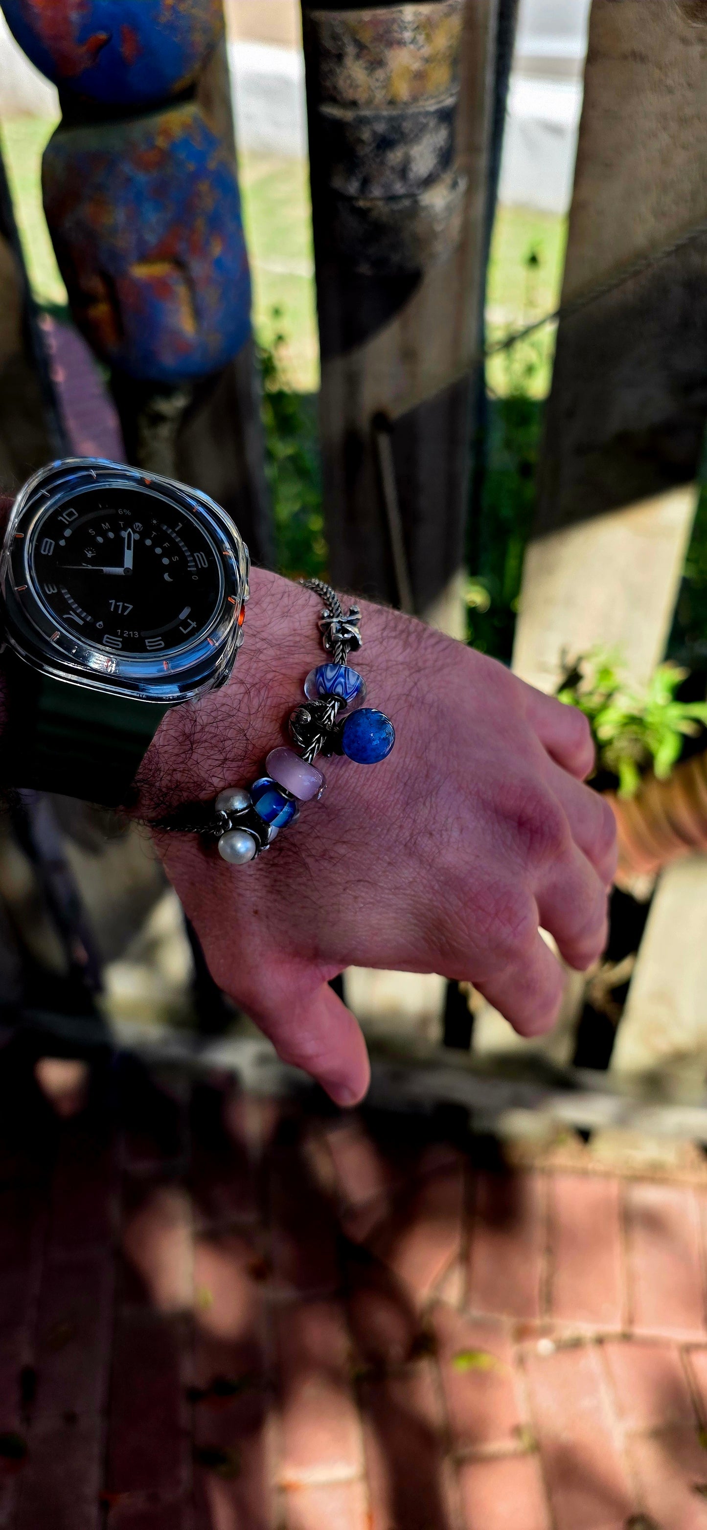 This one is pure magic on the wrist… a beautifully curated Trollbeads bracelet that feels like it was pulled straight from an enchanted shoreline