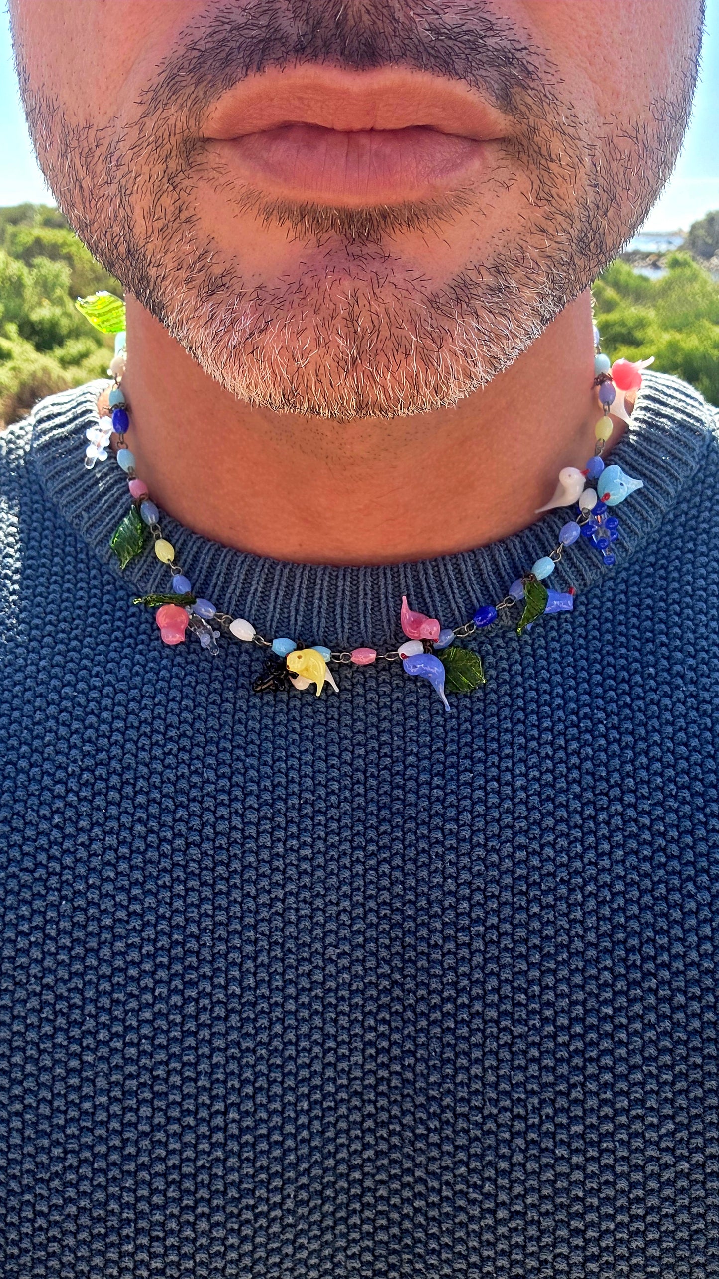 A truly enchanting and increasingly scarce treasure... this rare 1930s Art Deco Murano glass necklace is a delightful celebration of Venetian artistry and colour.