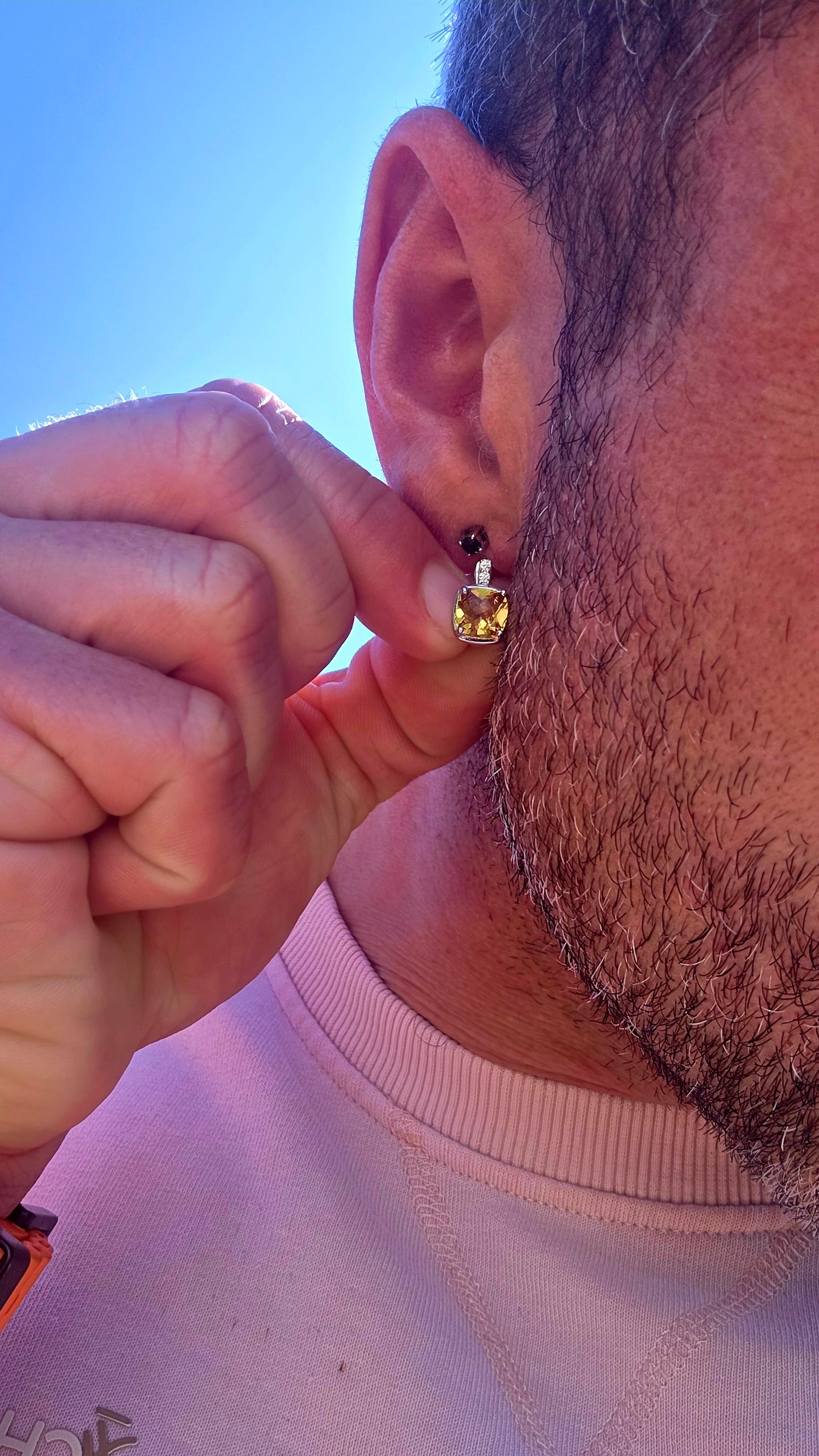 Elegant, classic and filled with the most gorgeous warm colour! These beautiful sterling silver drop earrings each feature a generously sized cushion-cut citrine gemstone, glowing in rich golden honey and champagne tones.