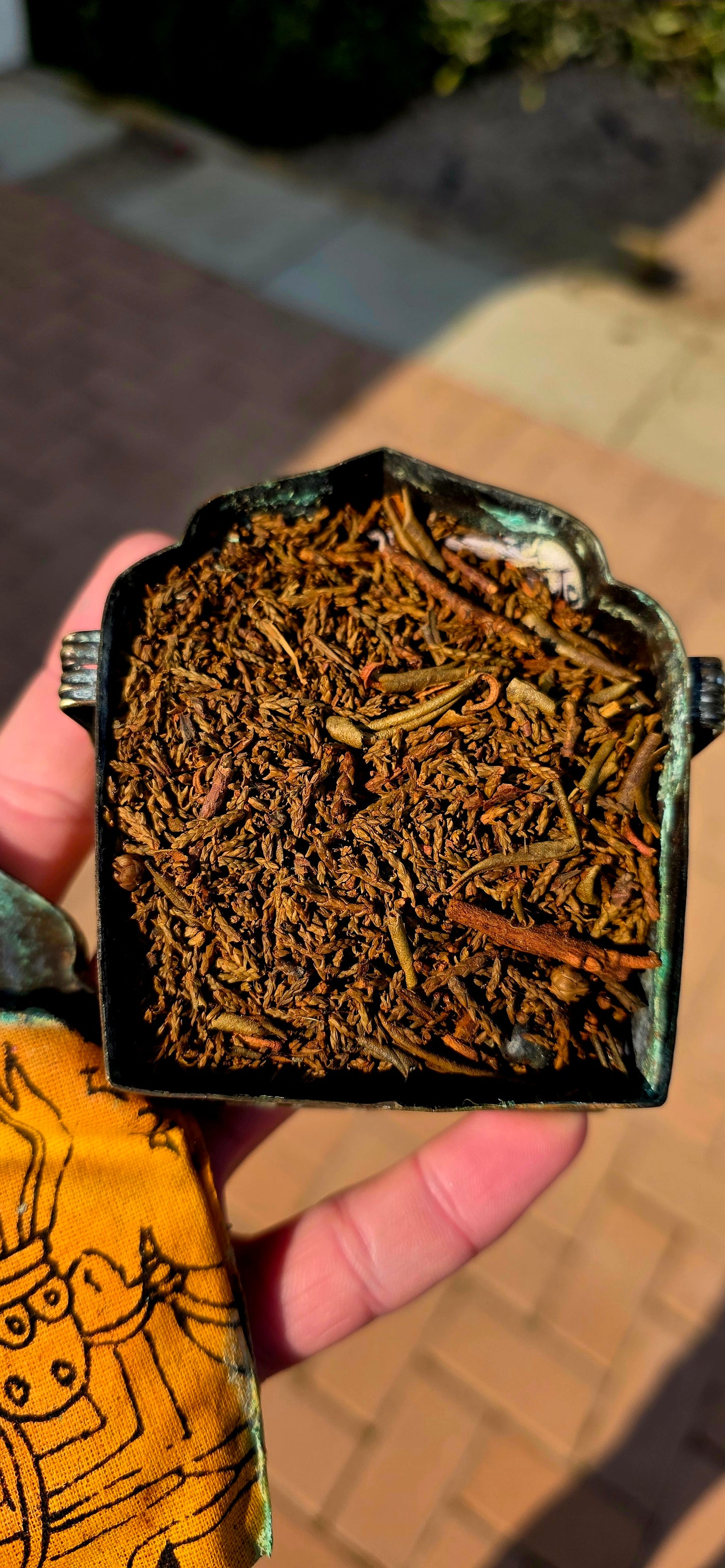 Now THIS is a special find! Dating to approximately the late 19th / early 20th century, c.1880–1910, this wonderful antique Tibetan Ga’u (Gau) portable prayer box / reliquary shrine is beautifully handcrafted from silver and copper.