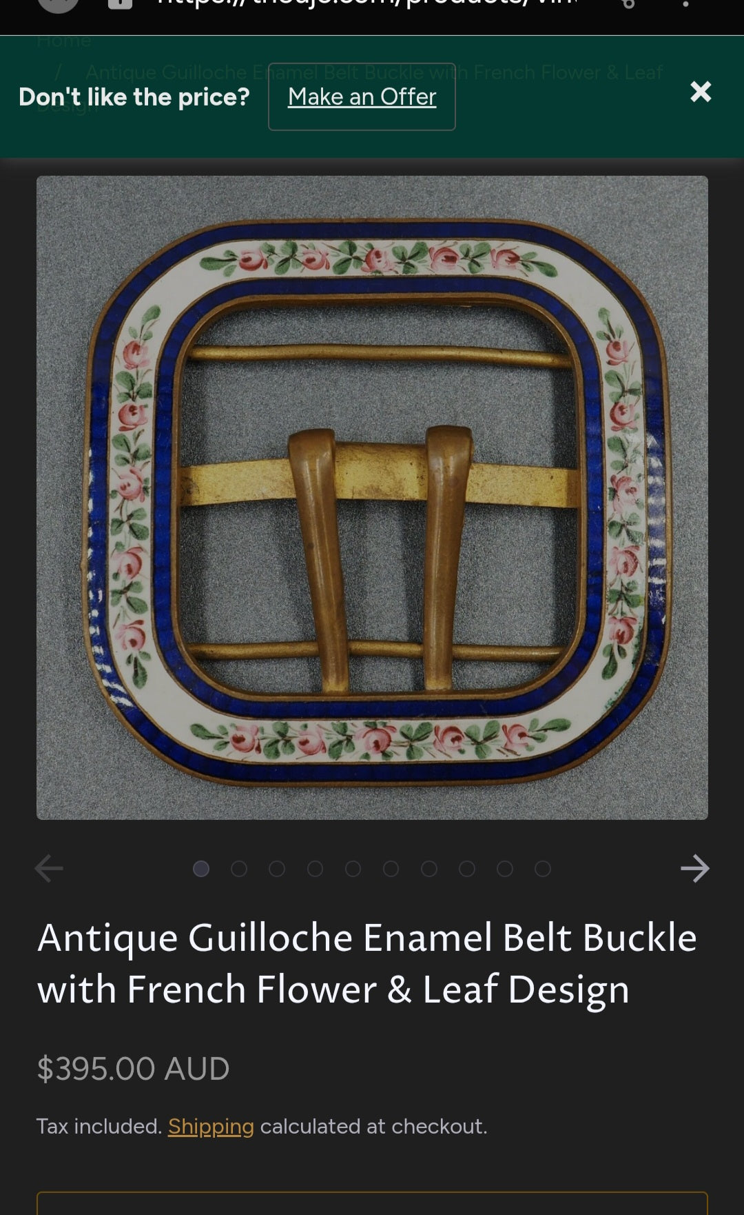 This stunning Art Deco era belt buckle, dating to around the 1920s, is a beautiful blend of craftsmanship and decorative artistry.