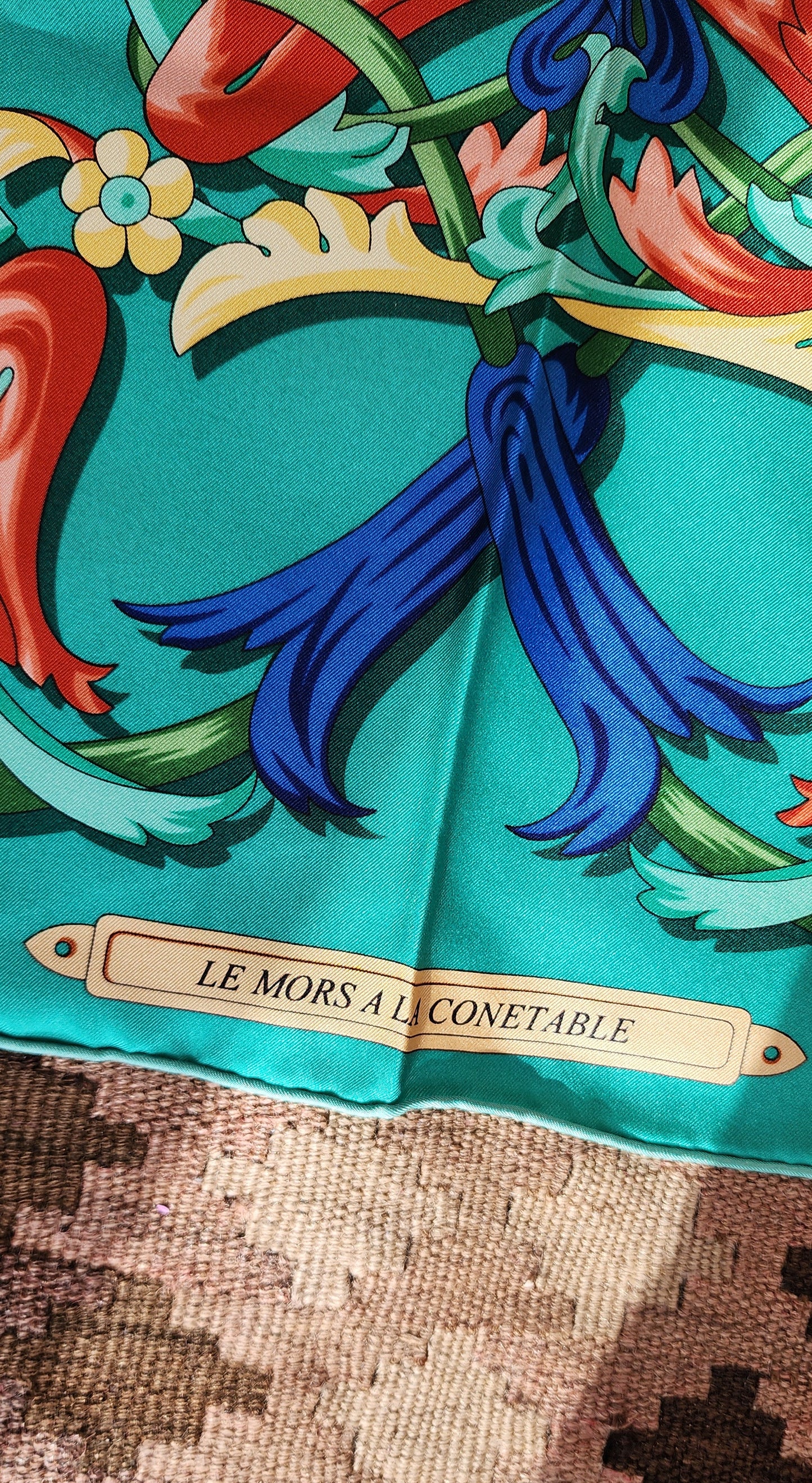 Large Hermes Le Mors a la Conetable Silk Scarf.