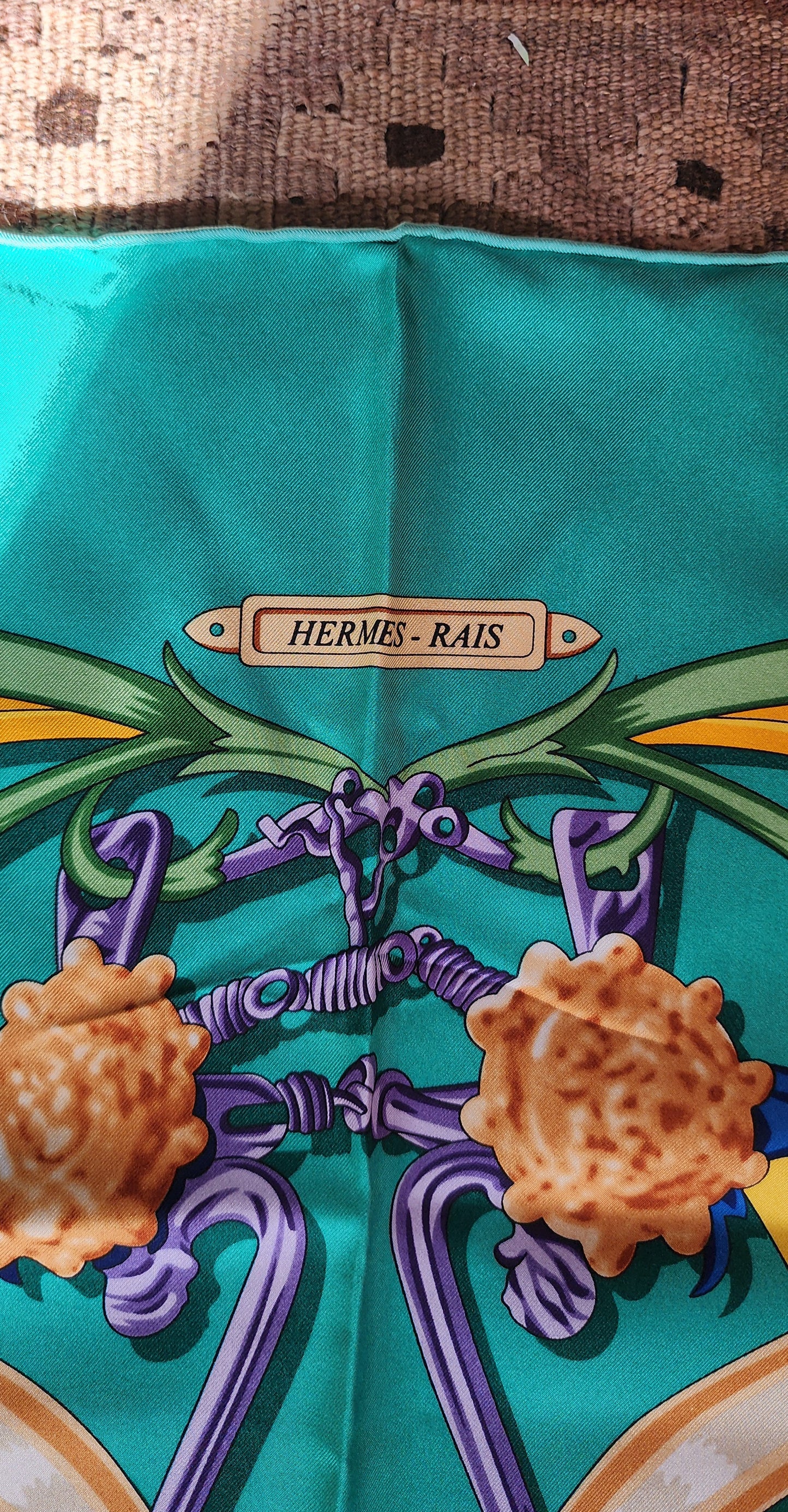 Large Hermes Le Mors a la Conetable Silk Scarf.