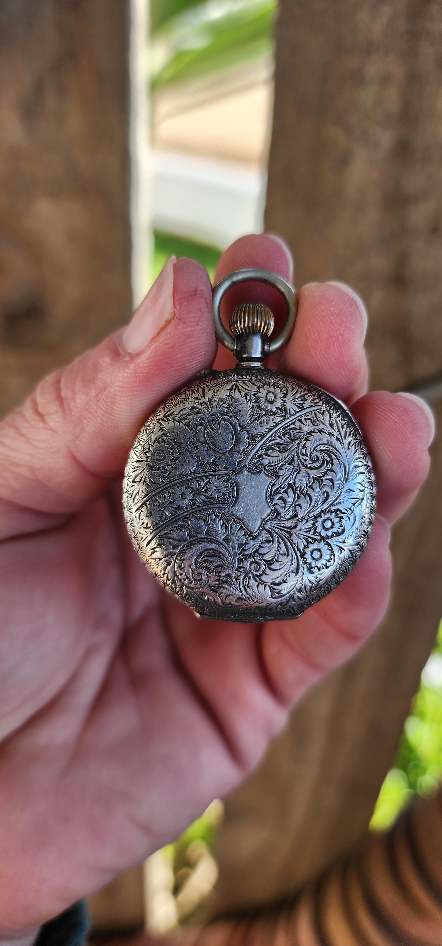 Exquisite Antique Victorian Swiss made Hallmarked Silver ladies wind-up fob pocket watch.Circa 1890