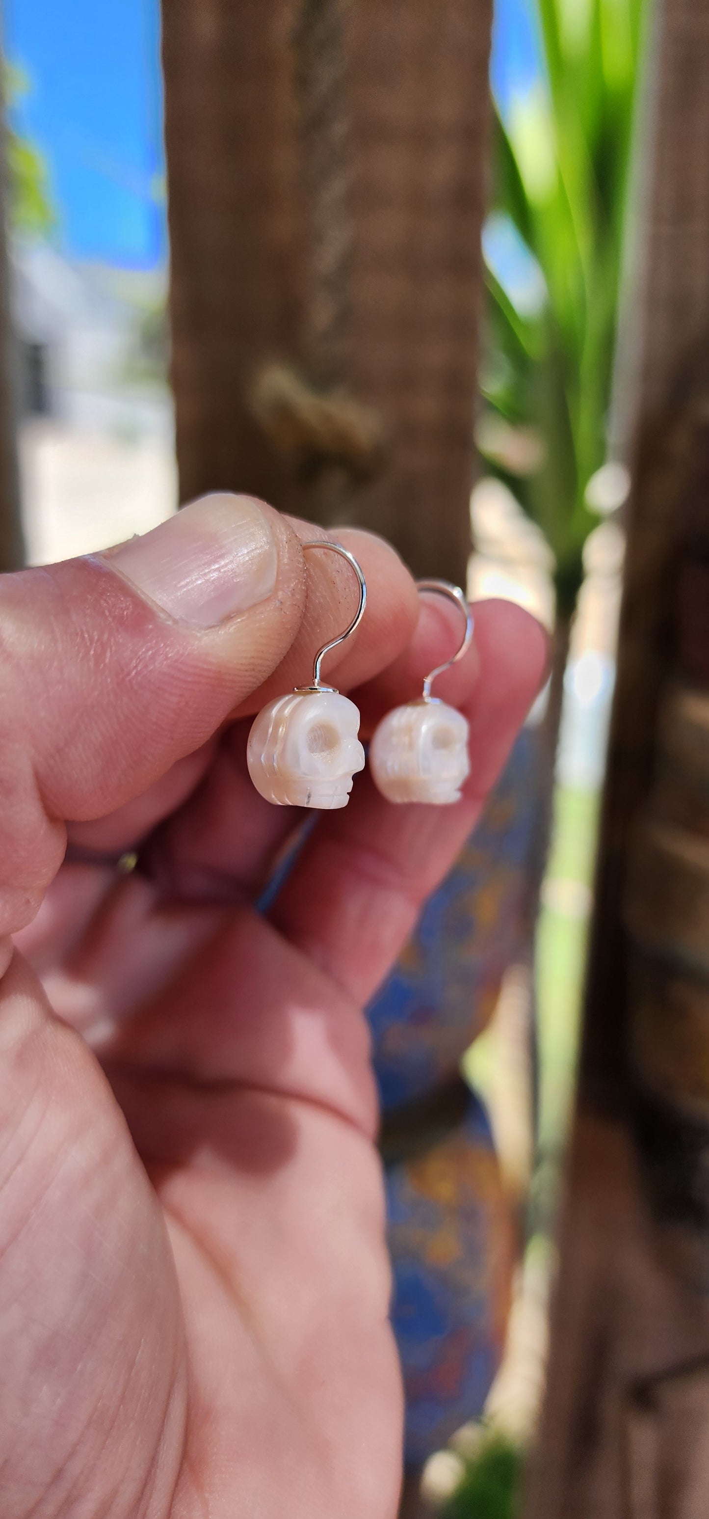 These Victorian revival "memento mori" mourning skull earrings are truly captivating in their intricate design and symbolism.